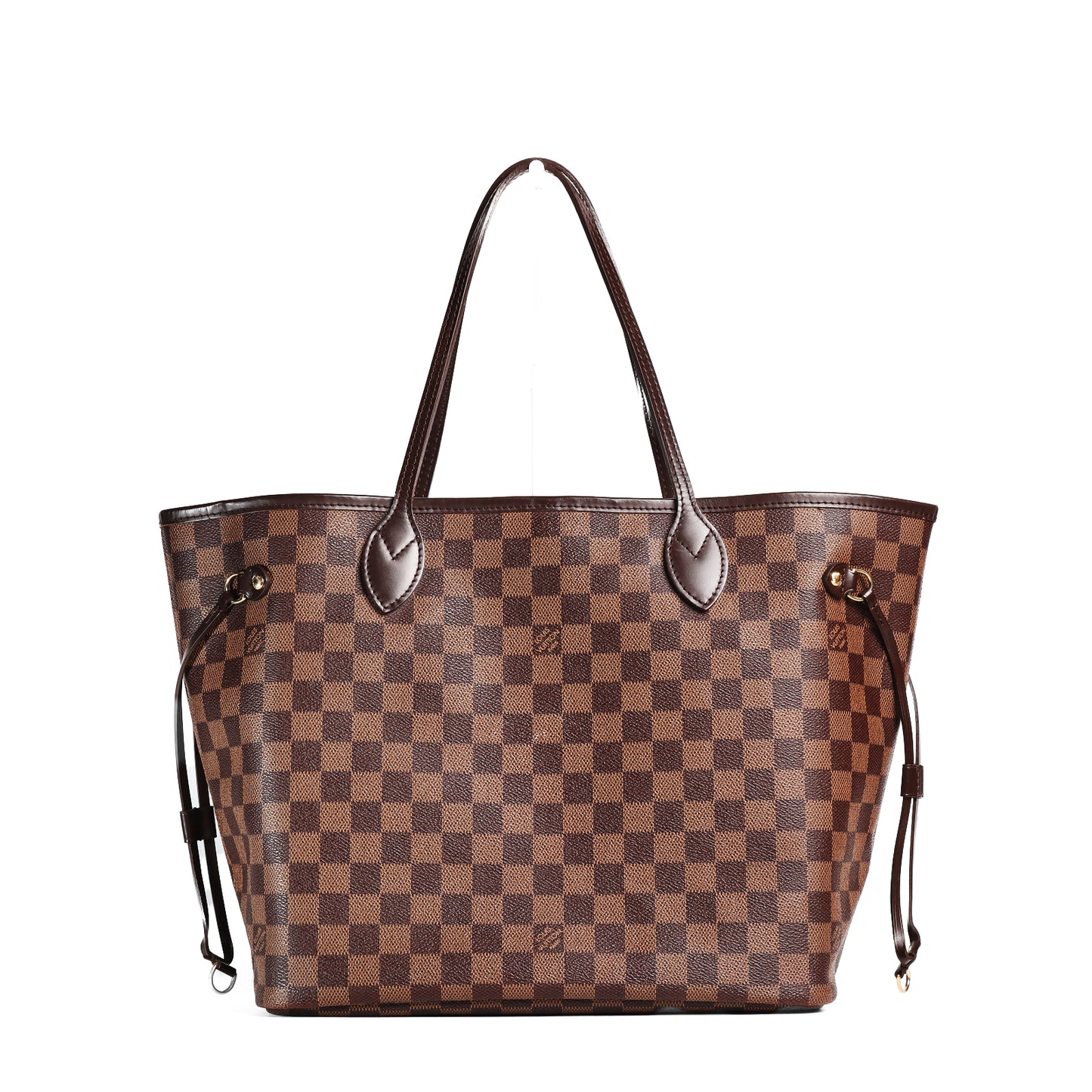 Pre-Owned Louis Vuitton Neverfull Brown Monogram Coated Canvas Top Handle Bag 75763006
