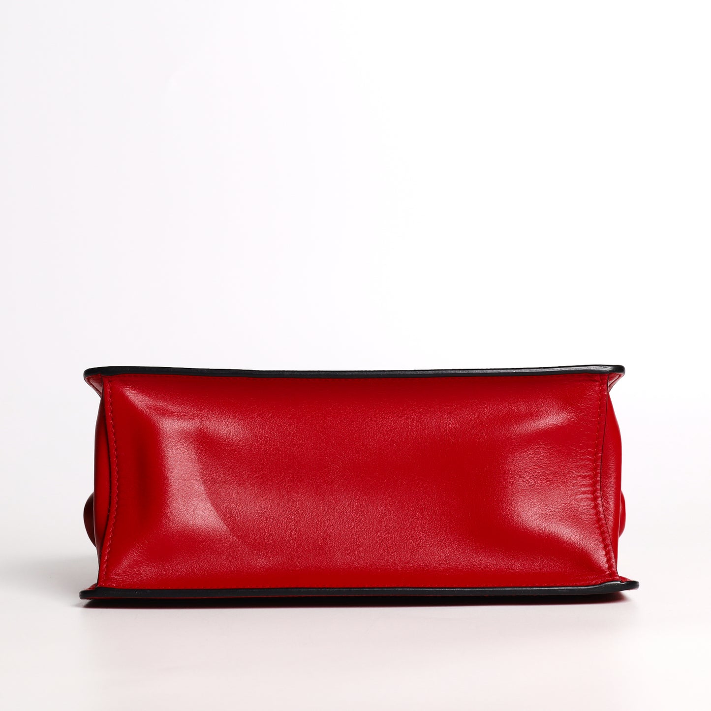 Pre-Owned Prada Red Saffiano Calfskin  Crossbody Bag 77150495