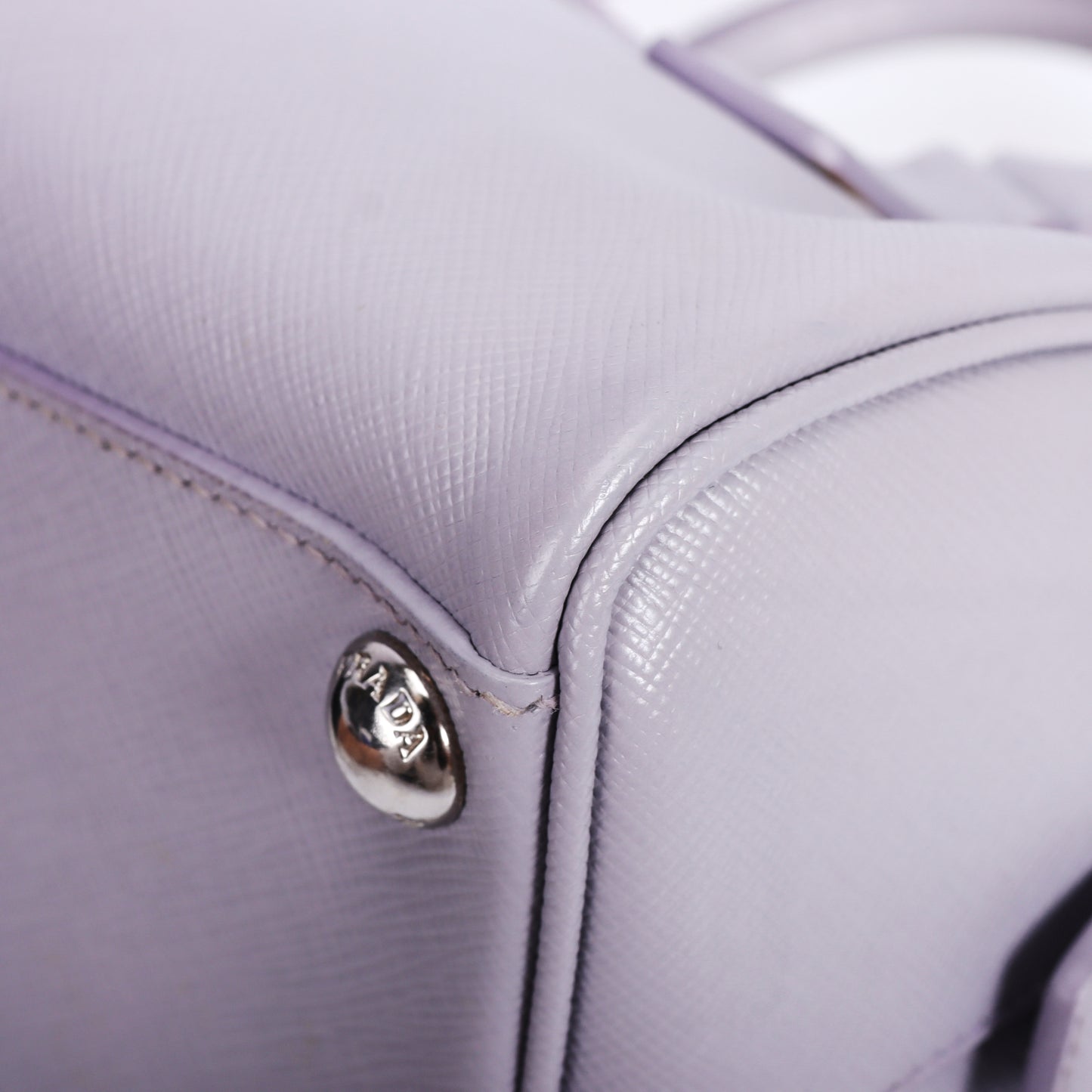 Pre-Owned Prada Boston Violet Calfskin Shoulder Bag 78930527