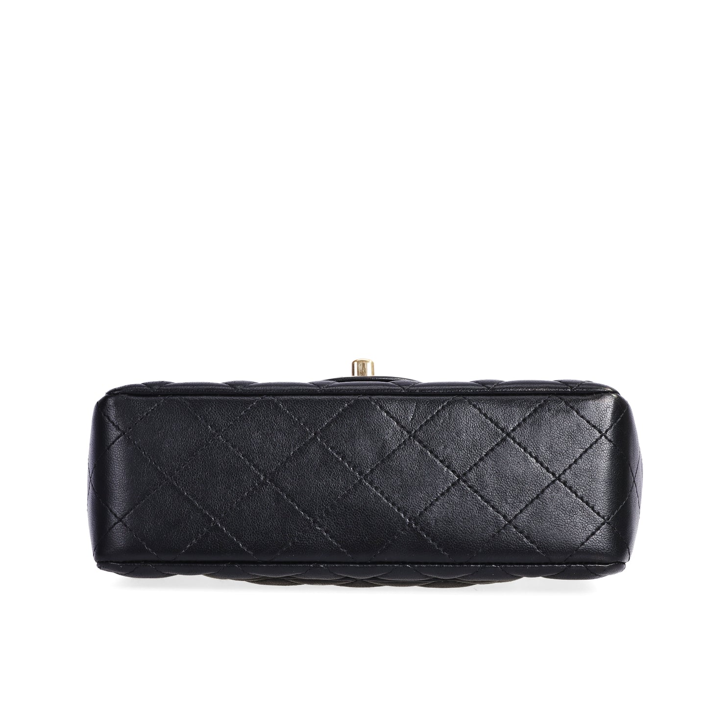 Pre-Owned Chanel Classic Flap Mini Black Lambskin Shoulder Bag 79533024 L