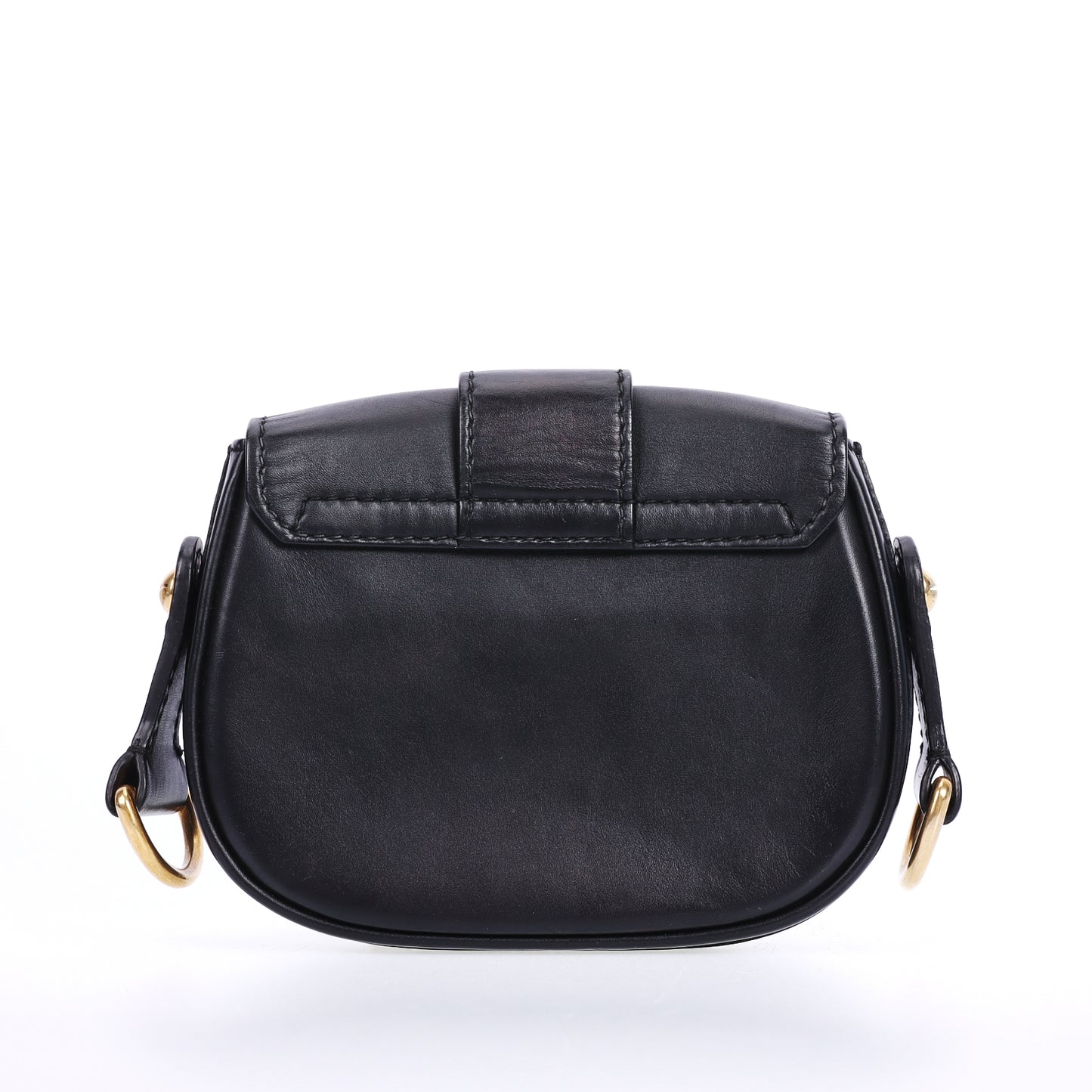 Pre-Owned Christian Dior D-Fence Black Calfskin Shoulder Bag 80418728