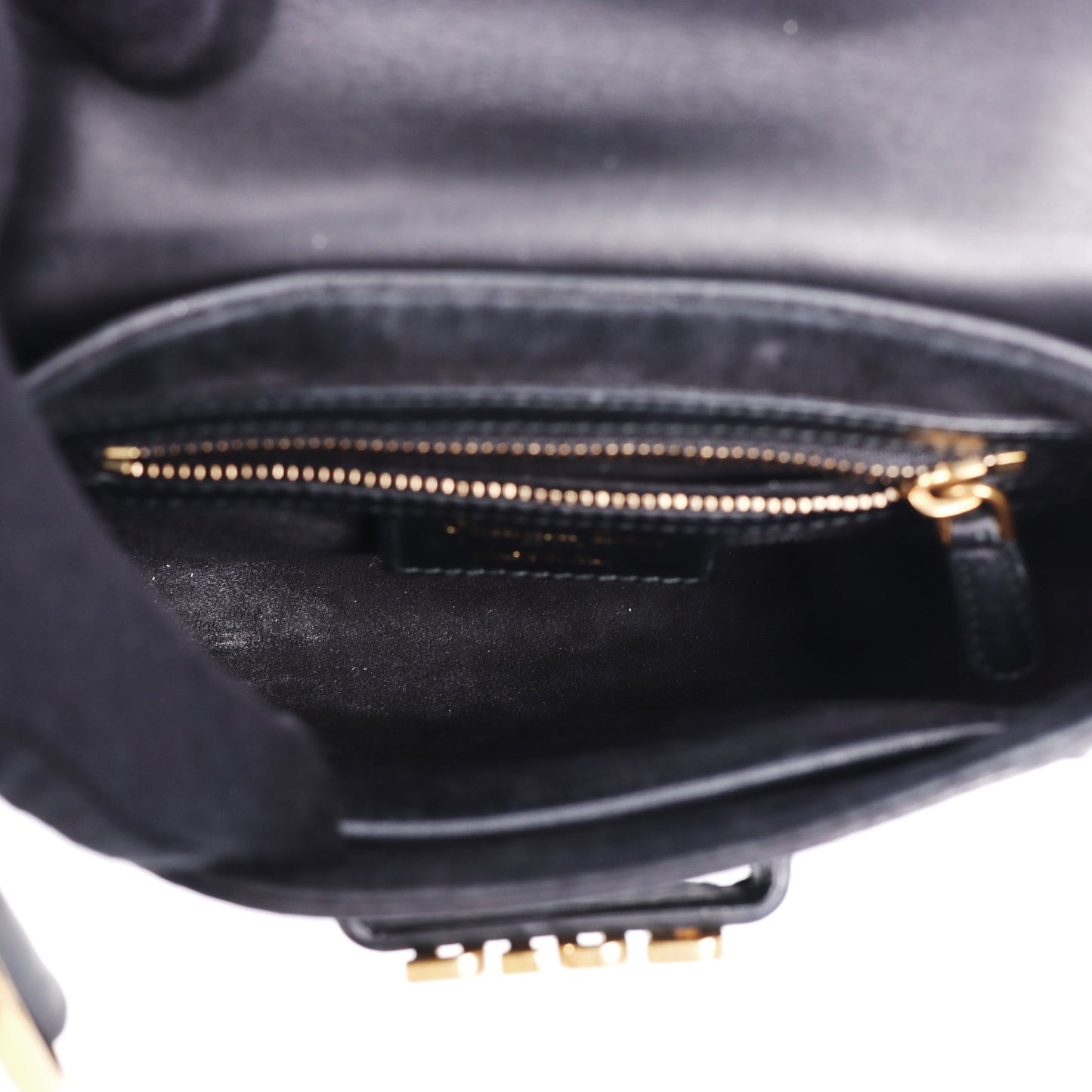 Pre-Owned Christian Dior D-Fence Black Calfskin Shoulder Bag 80418728