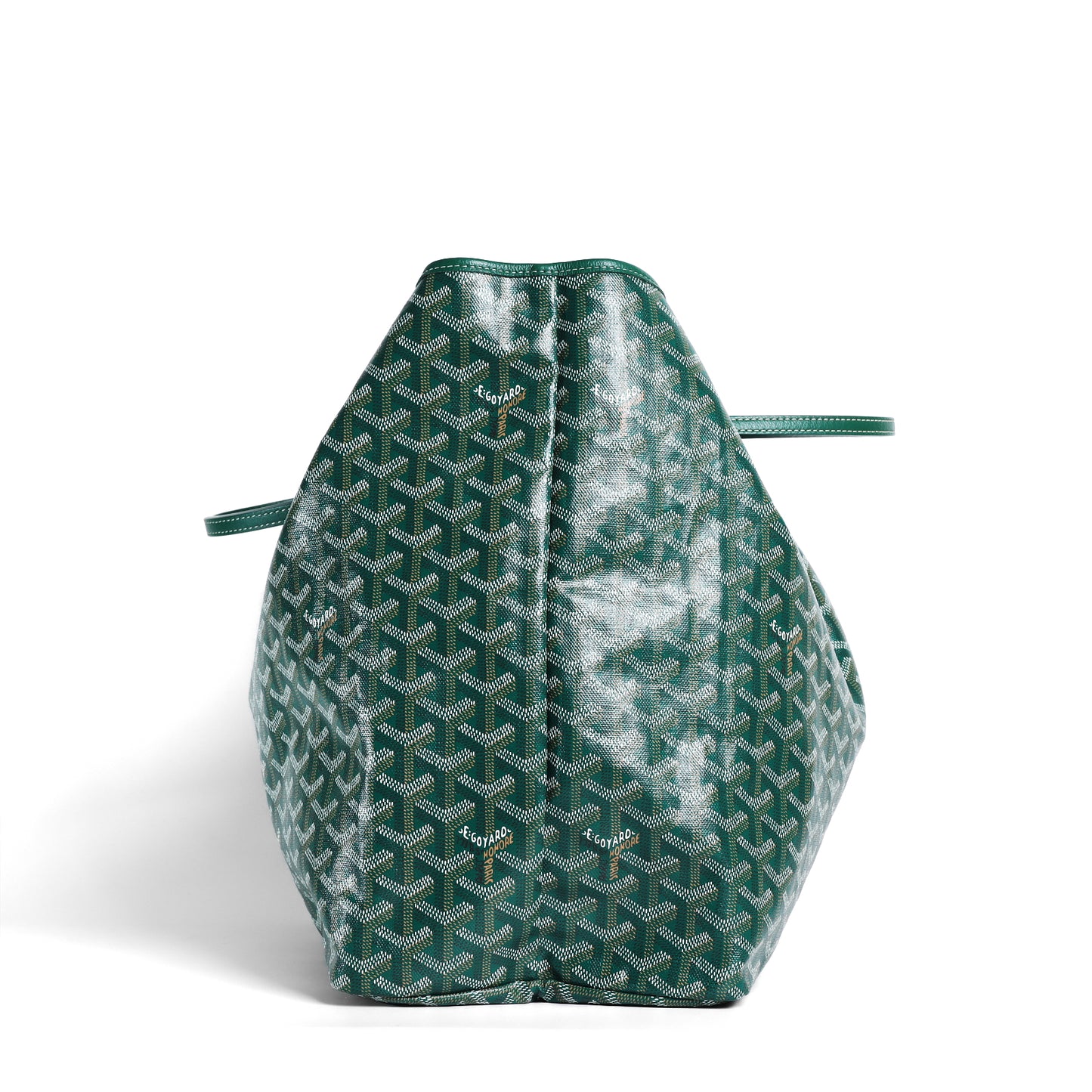 Pre-Owned Goyard Saint Louis  Green Goyardine Coated Canvas Leather Tote Bag 80672154