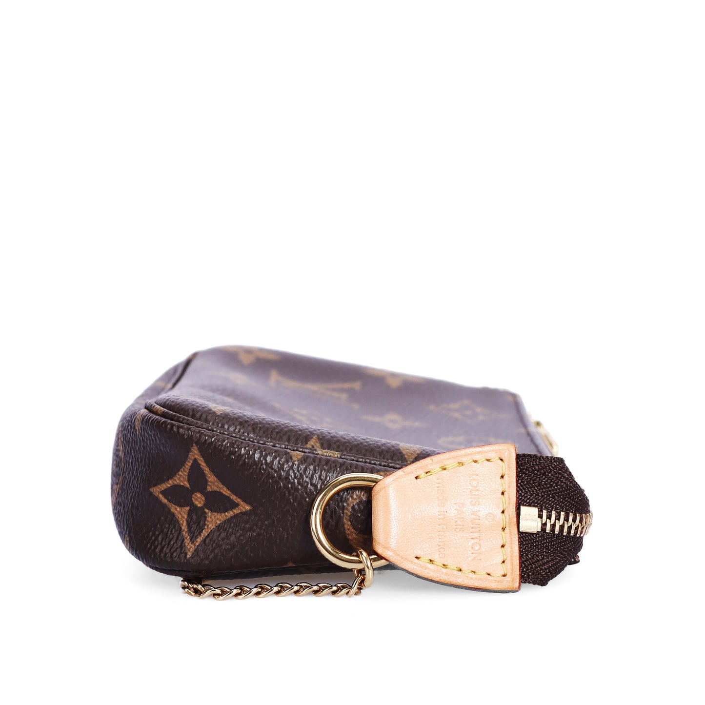 Pre-Owned Louis Vuitton  Pochette Accessoires Brown Damier Ebene Coated Canvas Small Leather Goods  83299268