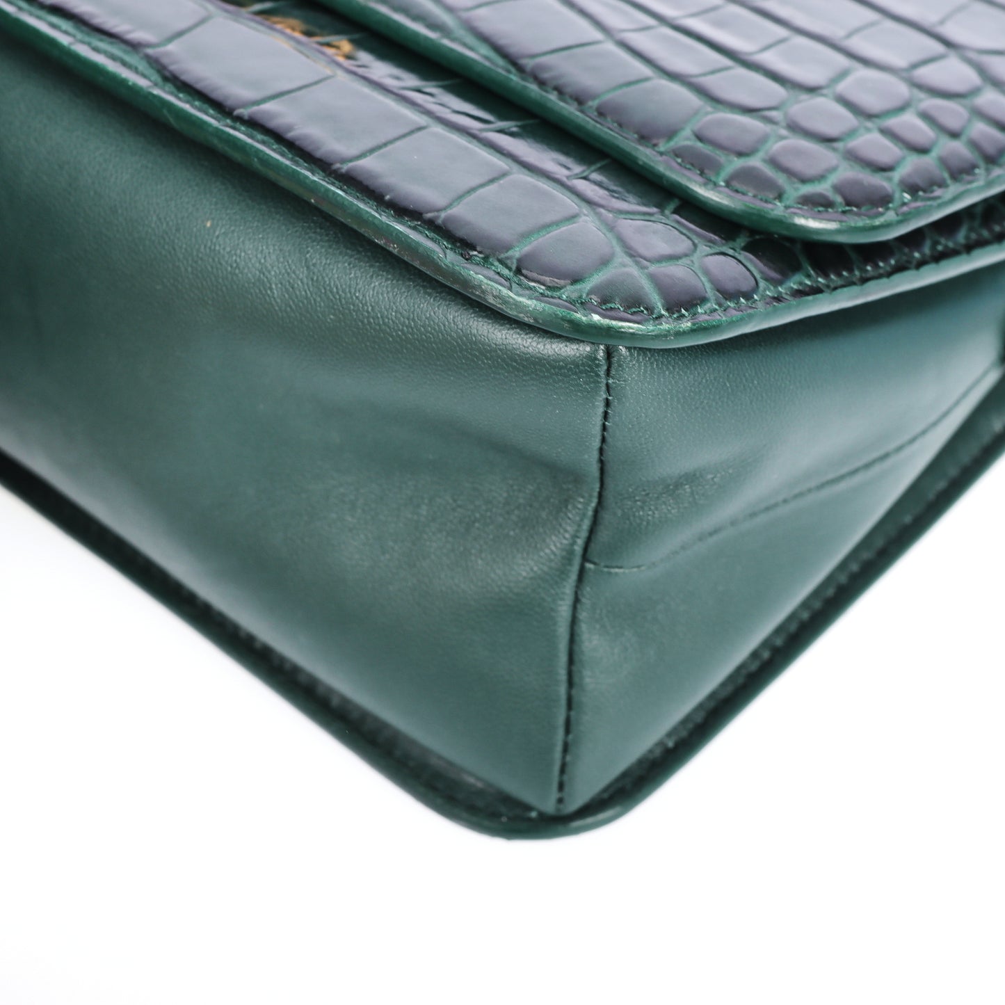 Pre-Owned Balenciaga Green Embossed Calfskin Crossbody Bag 83372362