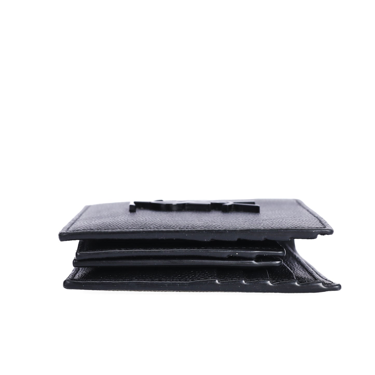 Pre-Owned Saint Laurent Monogram Black Calfskin Wallet 83654270