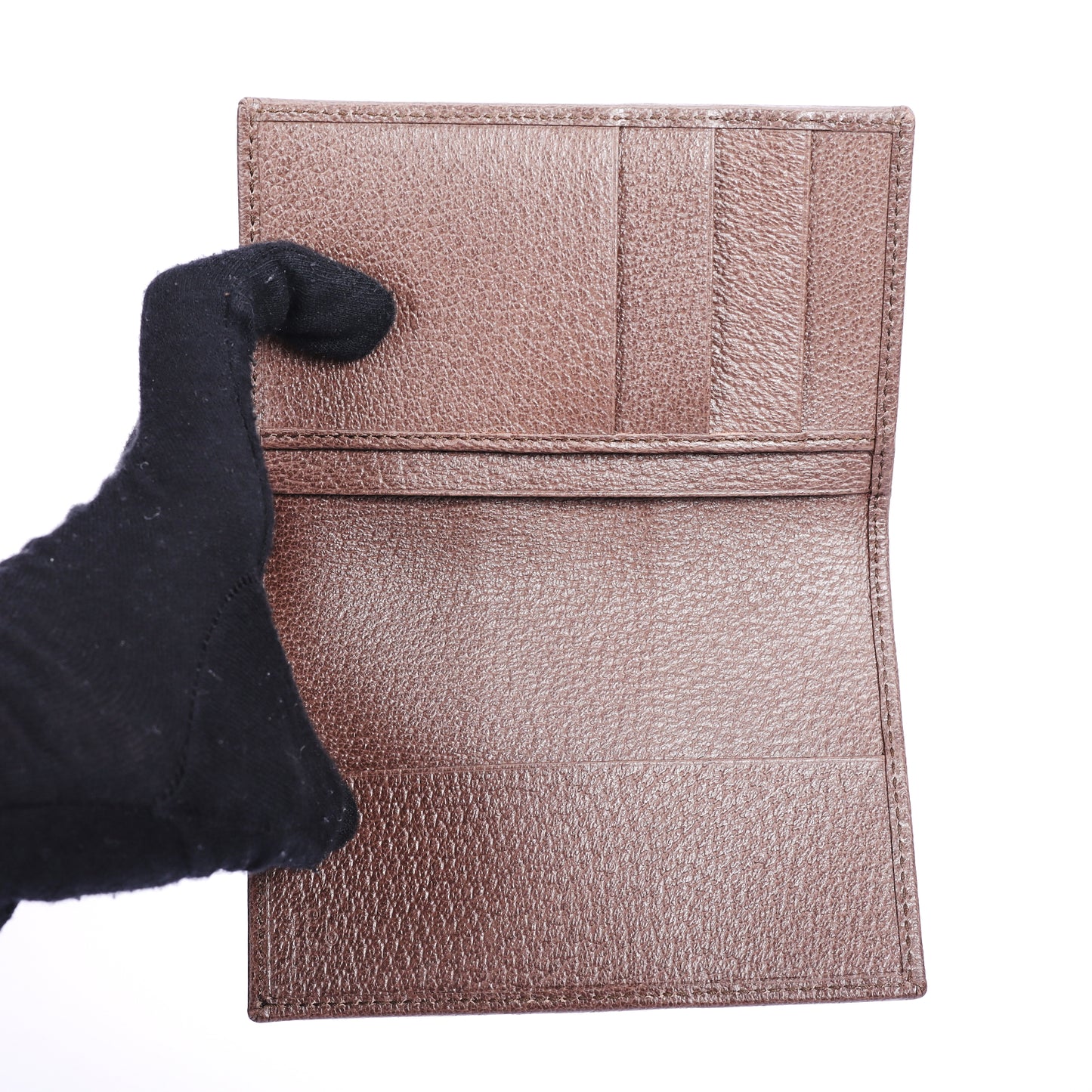 Pre-Owned Gucci Ophidia Brown Coated Canvas Wallet 83849596