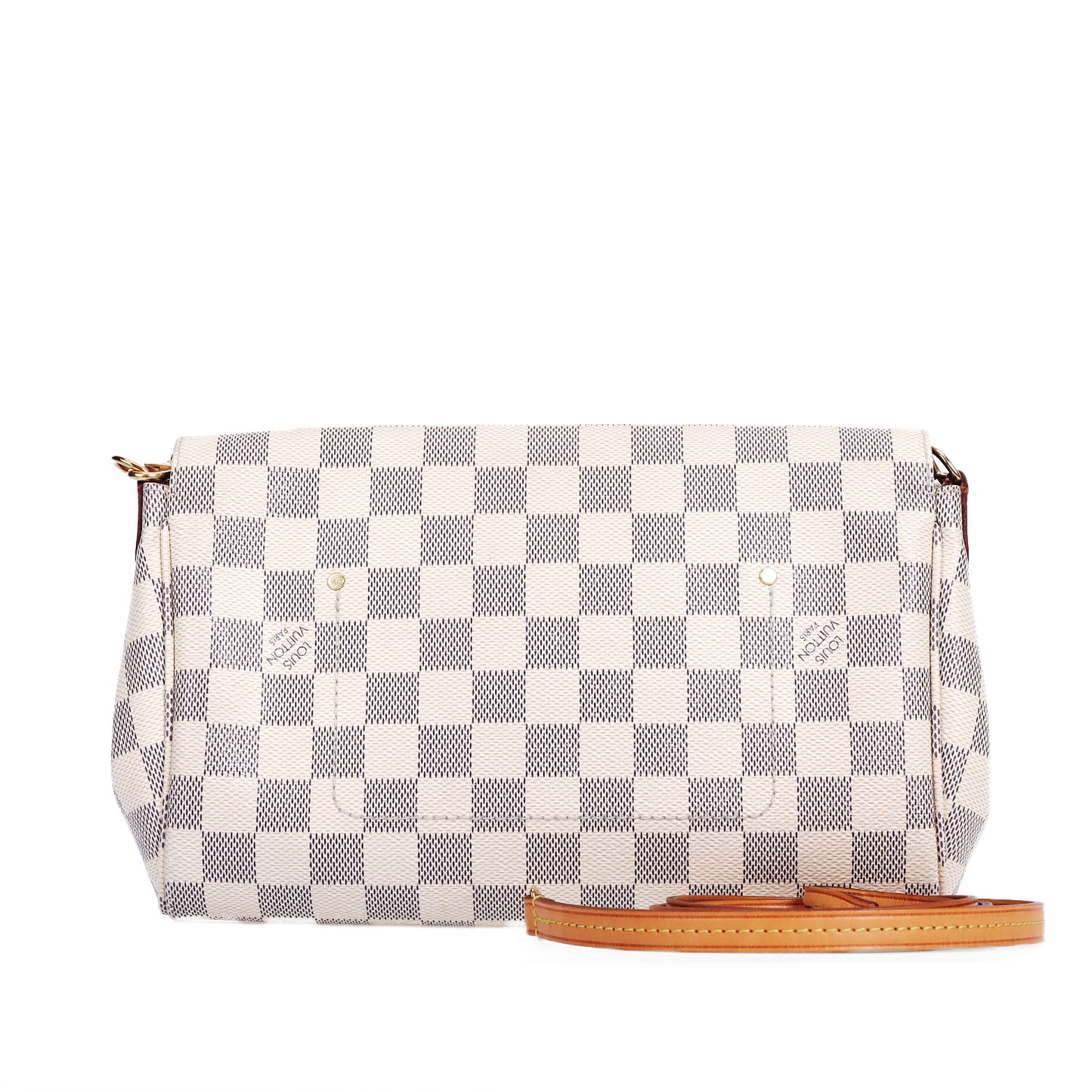 Pre-Owned Louis Vuitton Favorite White Damier Azur Coated Canvas Crossbody Bag 83929893