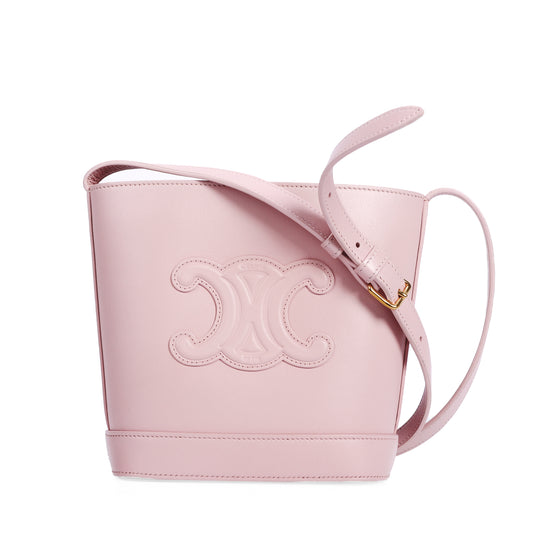 Pre-Owned CELINE Cuir Triomphe Pink Calfskin Crossbody Bag 84832104