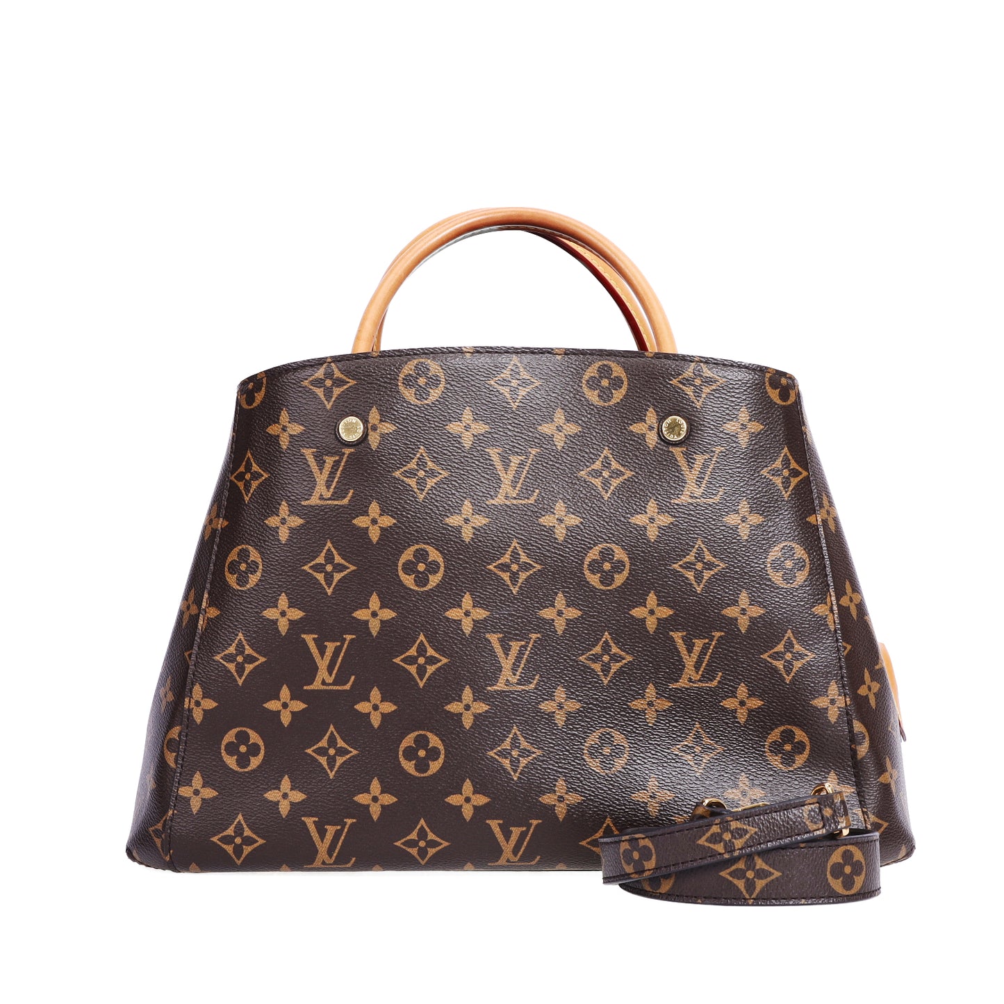 Pre-Owned Louis Vuitton Montaigne PM Brown Monogram Coated Canvas Shoulder Bag 84899562