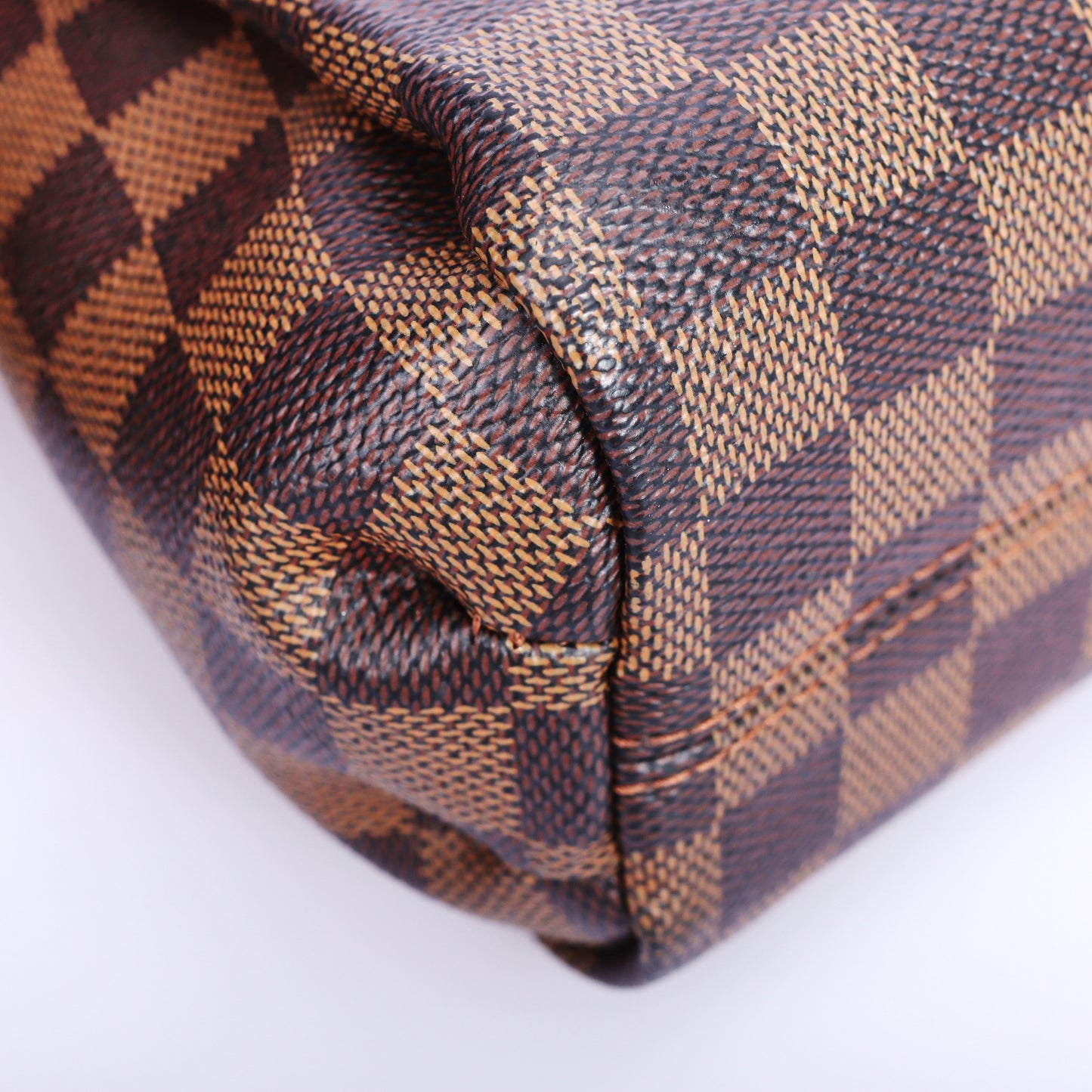 Pre-Owned Louis Vuitton Damier Ebene Brown Coated Canvas Shoulder Bag 85978915