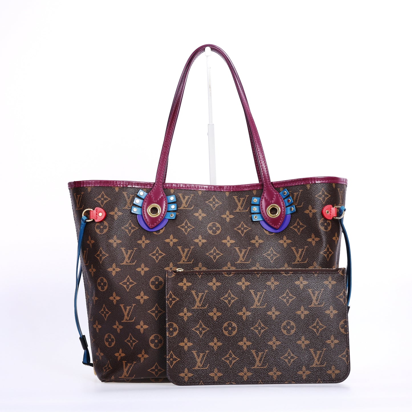 Pre-Owned Louis Vuitton Neverfull MM Monogram Brown Coated Canvas Shoulder Bag 86351111