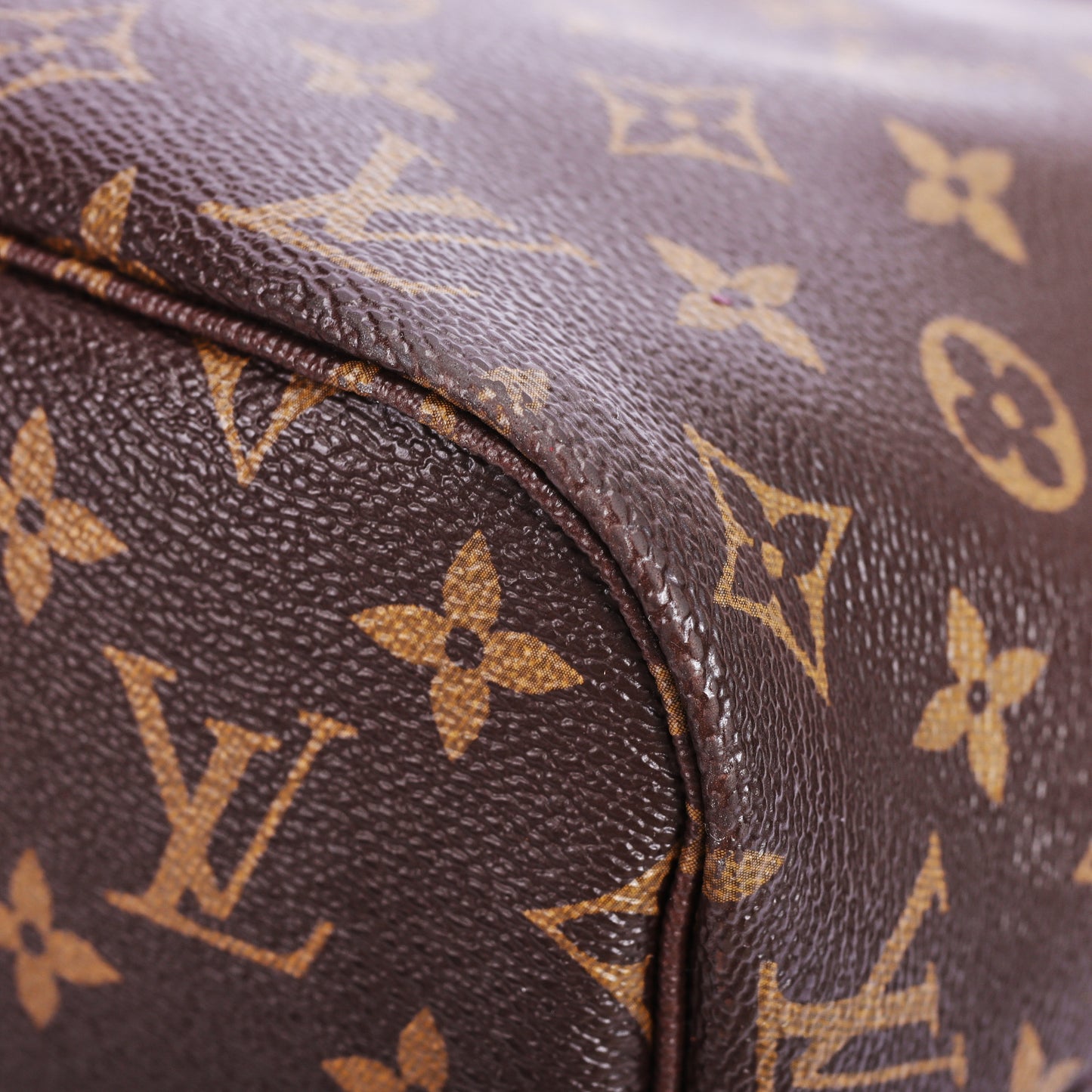 Pre-Owned Louis Vuitton Neverfull MM Monogram Brown Coated Canvas Shoulder Bag 86351111