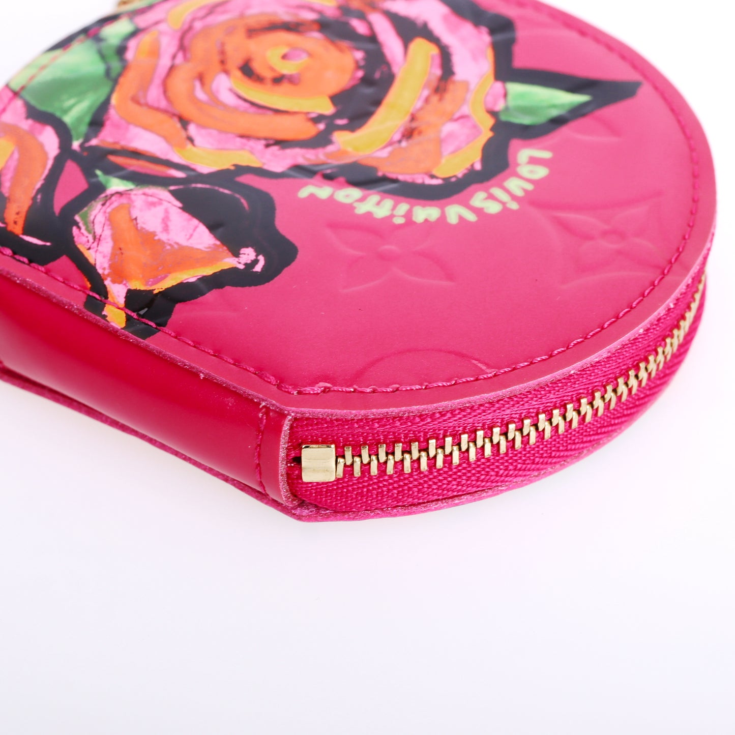 Pre-Owned Louis Vuitton Round Multicolor Patent Leather Coin Purse 86869147