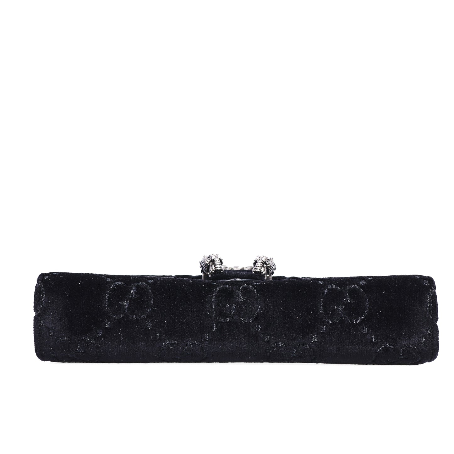 Pre-Owned Gucci Dionysus WOC Black Velvet Wallet on Chain 87074399L