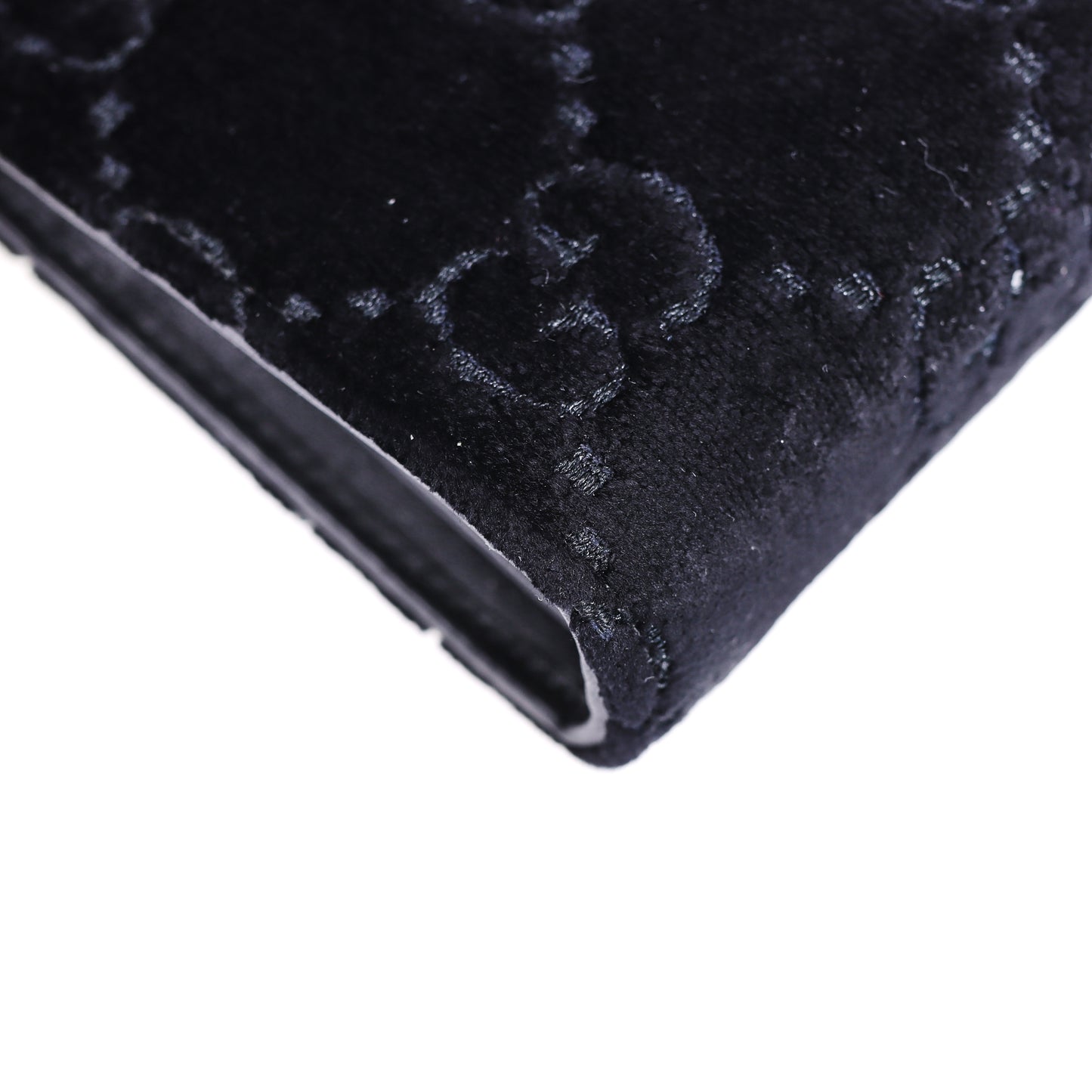 Pre-Owned Gucci Dionysus WOC Black Velvet Wallet on Chain 87074399L