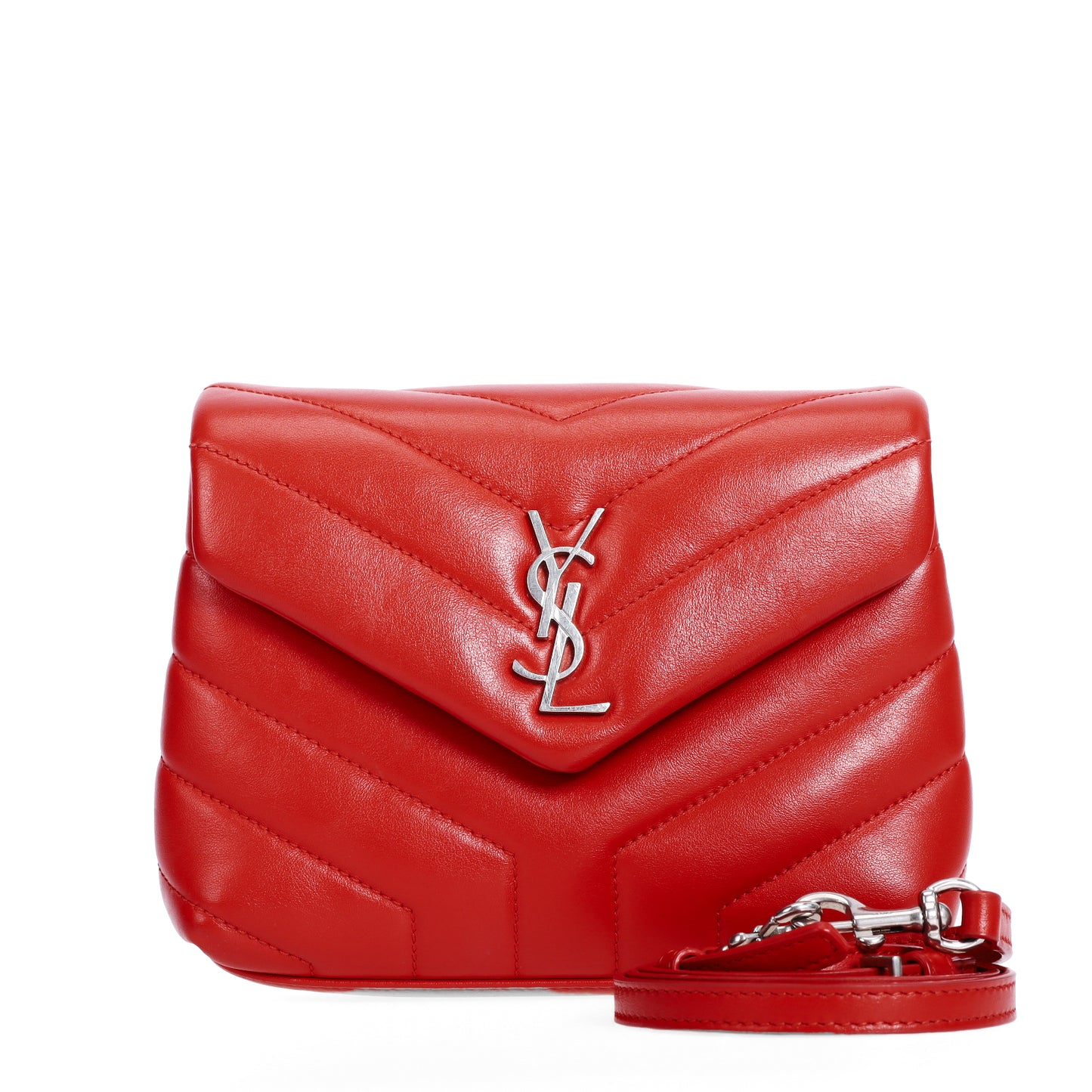 Pre-Owned Saint Laurent Orange-pink Calfskin Leather Envelope Crossbody Bag 87939479