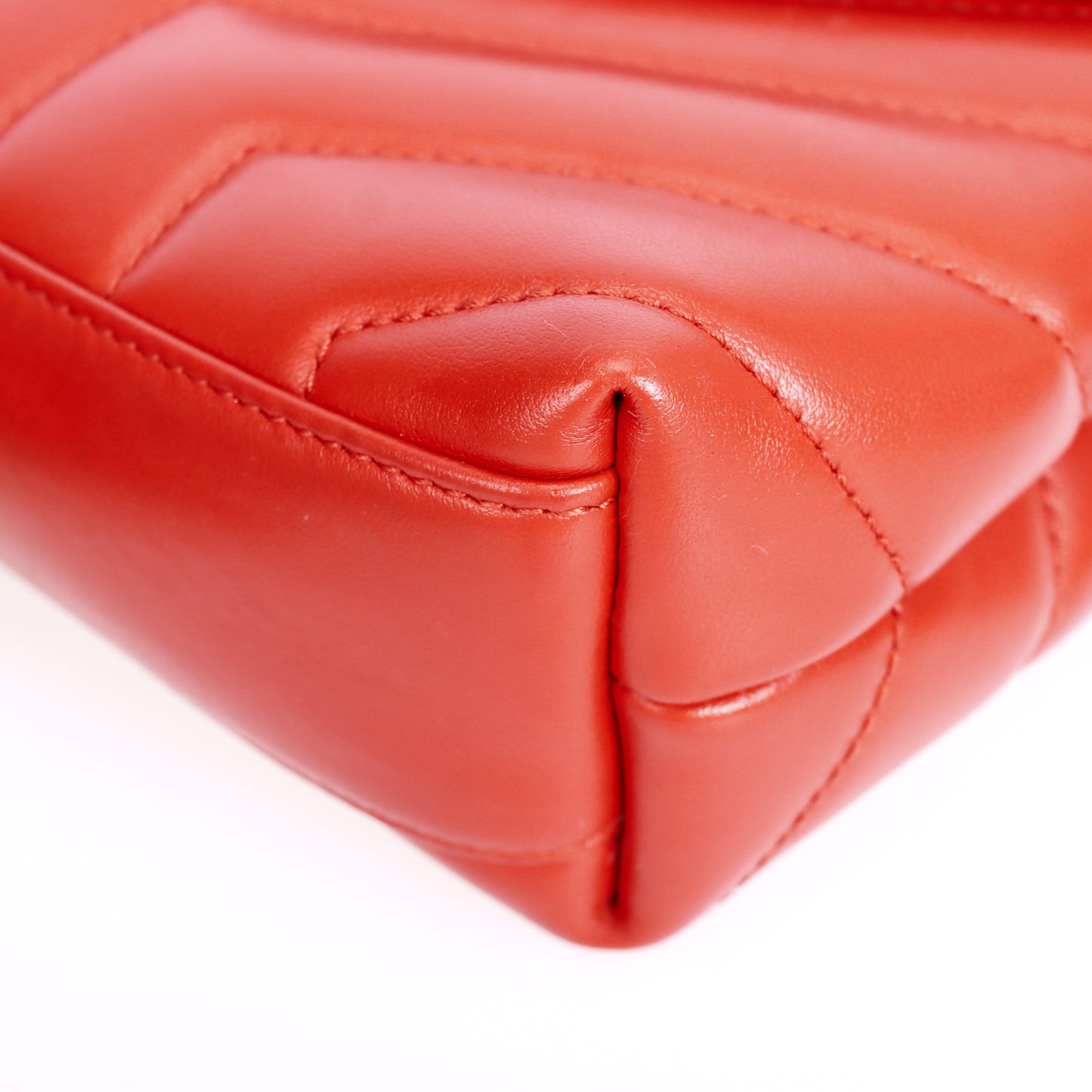 Pre-Owned Saint Laurent Orange-pink Calfskin Leather Envelope Crossbody Bag 87939479