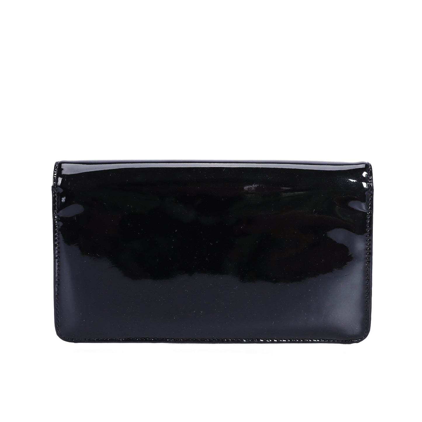 Pre-Owned Chanel CC Black Patent Leather Wallet 88232339 L