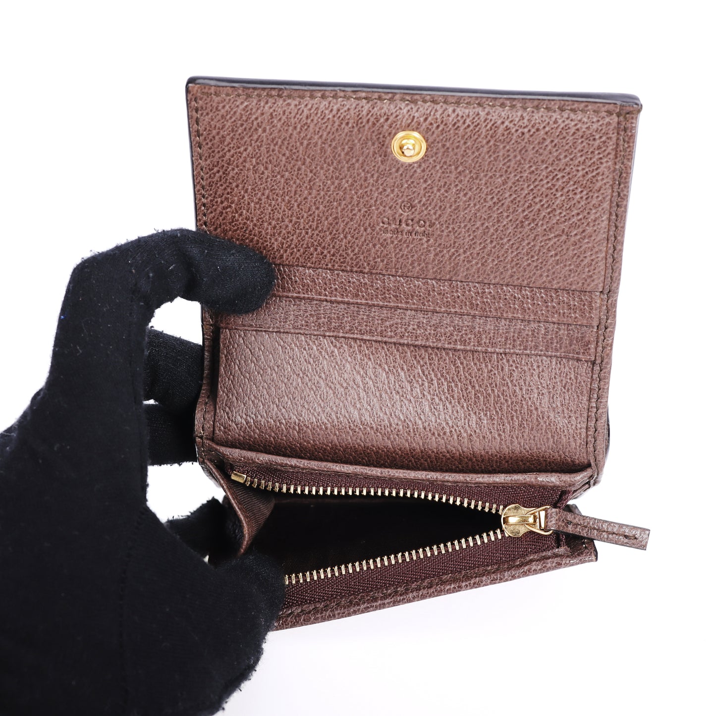 Pre-Owned Gucci Ophidia Brown GG Supreme Coated Canvas Wallet 88237761