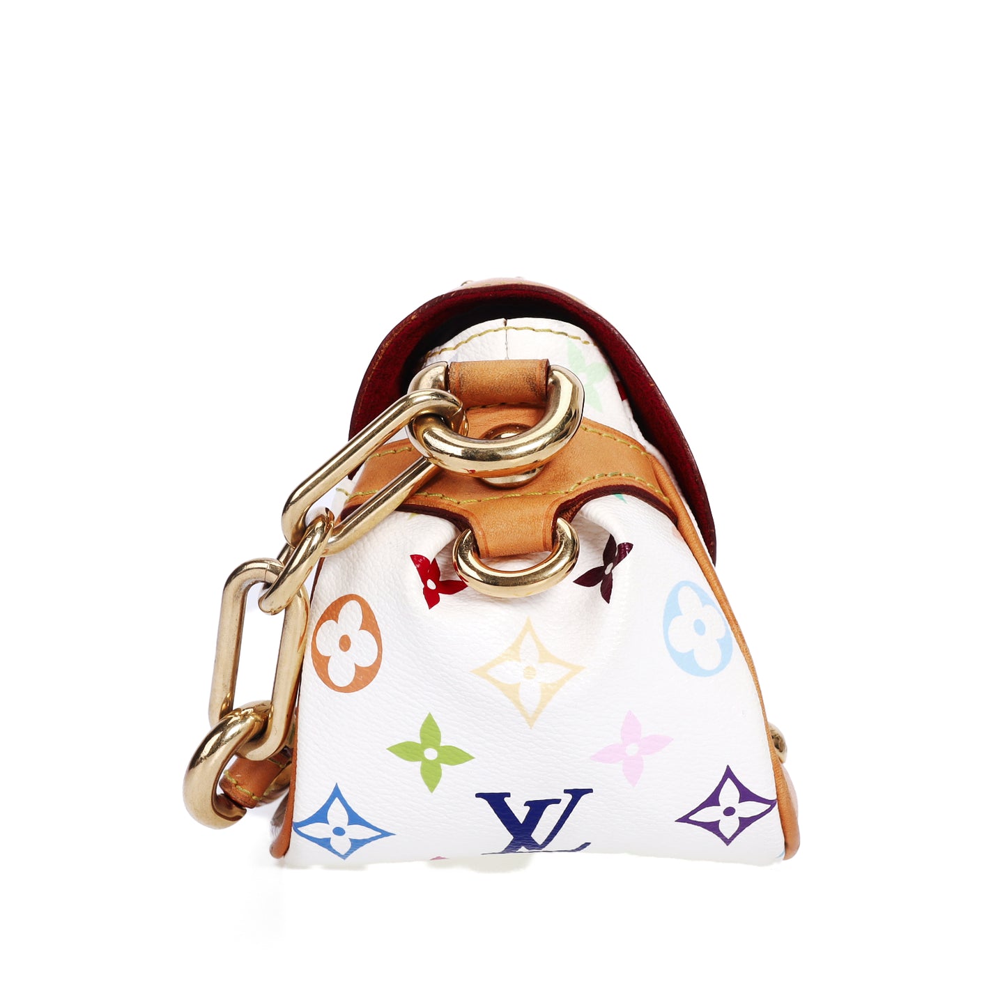 Pre-Owned Louis Vuitton Marilyn White Murakami Coated Canvas Top Handle Bag 88253274