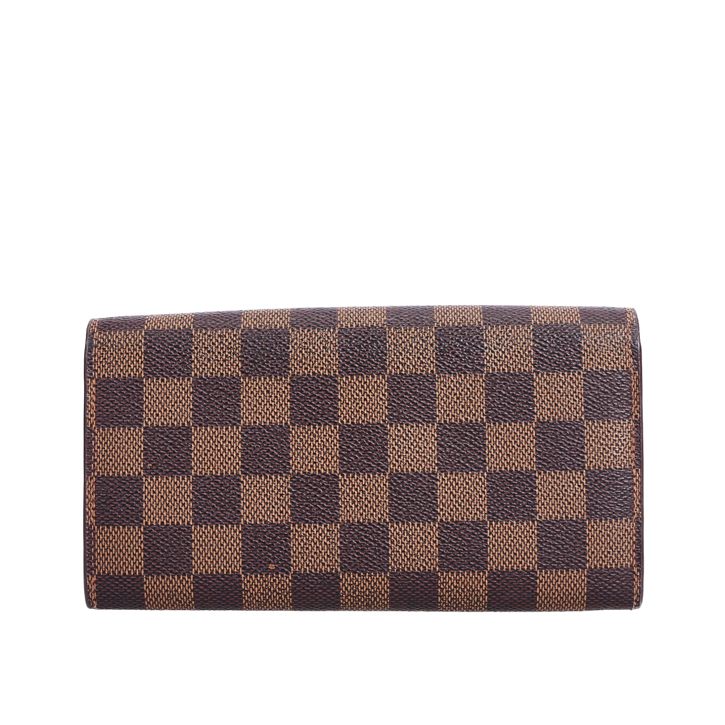 Pre-Owned Louis Vuitton Sarah Brown Damier Ebene Coated Canvas Long Wallet 88646303