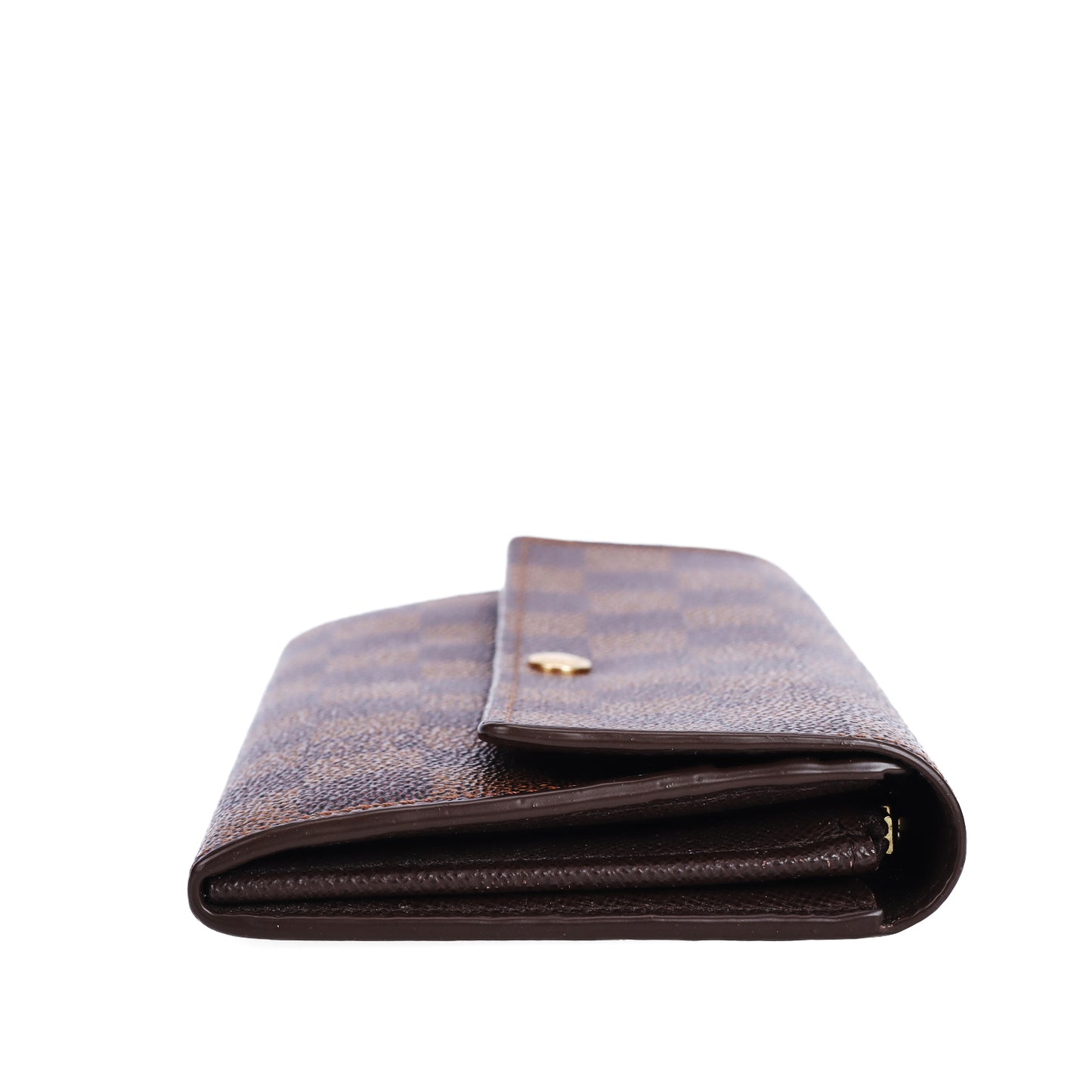 Pre-Owned Louis Vuitton Sarah Brown Damier Ebene Coated Canvas Long Wallet 88646303