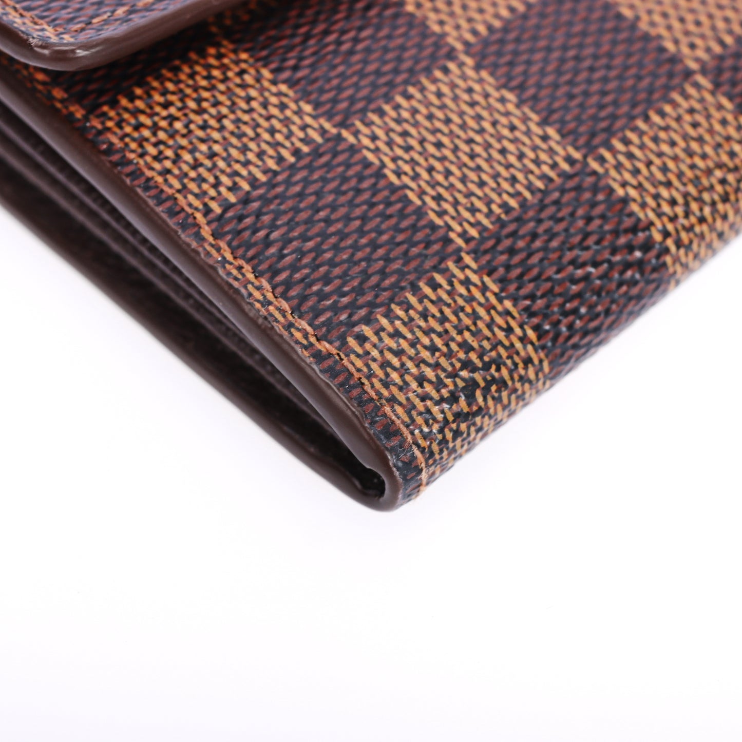 Pre-Owned Louis Vuitton Sarah Brown Damier Ebene Coated Canvas Long Wallet 88646303