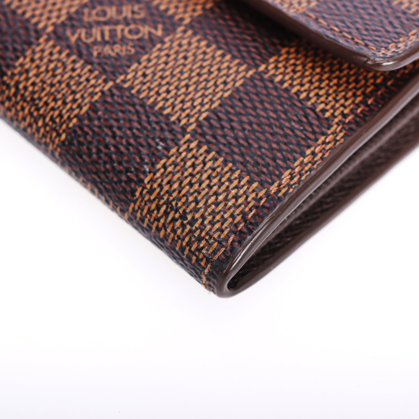 Pre-Owned Louis Vuitton Sarah Brown Damier Ebene Coated Canvas Long Wallet 88646303