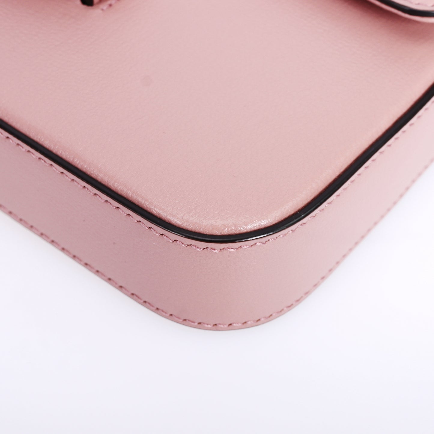 Pre-Owned Gucci Horsebit 1955 Pink Calfskin Chain Wallet on Chain 89456772