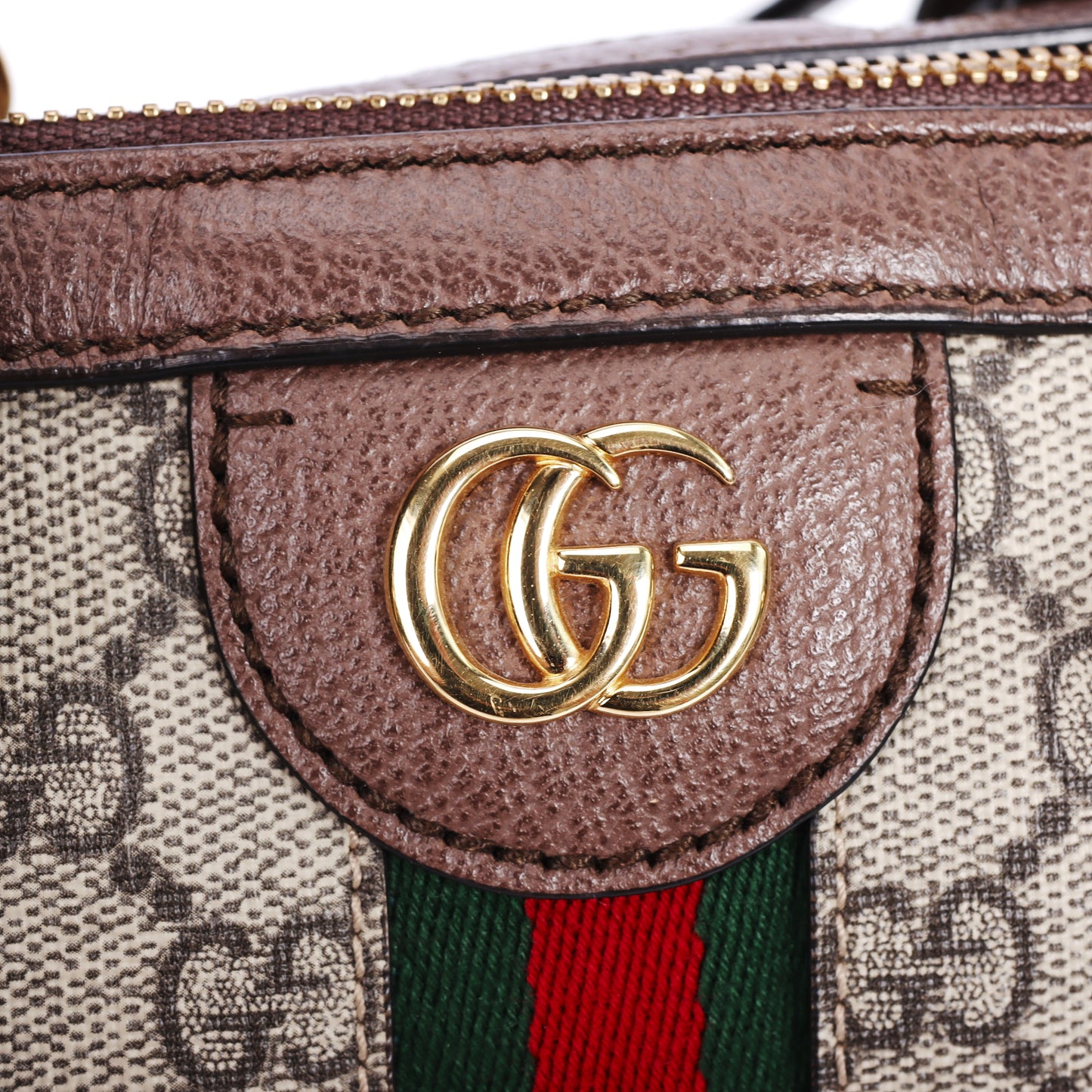 Pre-Owned Gucci Ophidia GG Supreme  Beige Coated Canvas Crossbody Bag 89546973