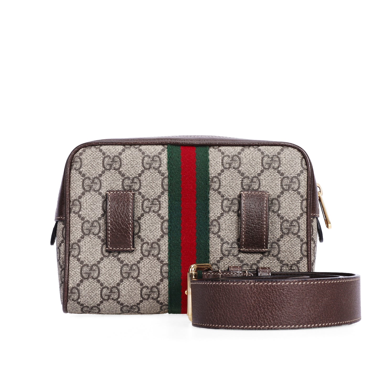 Pre-Owned Gucci Ophidia GG Supreme Brown Canvas Shoulder Bag 89764658 c