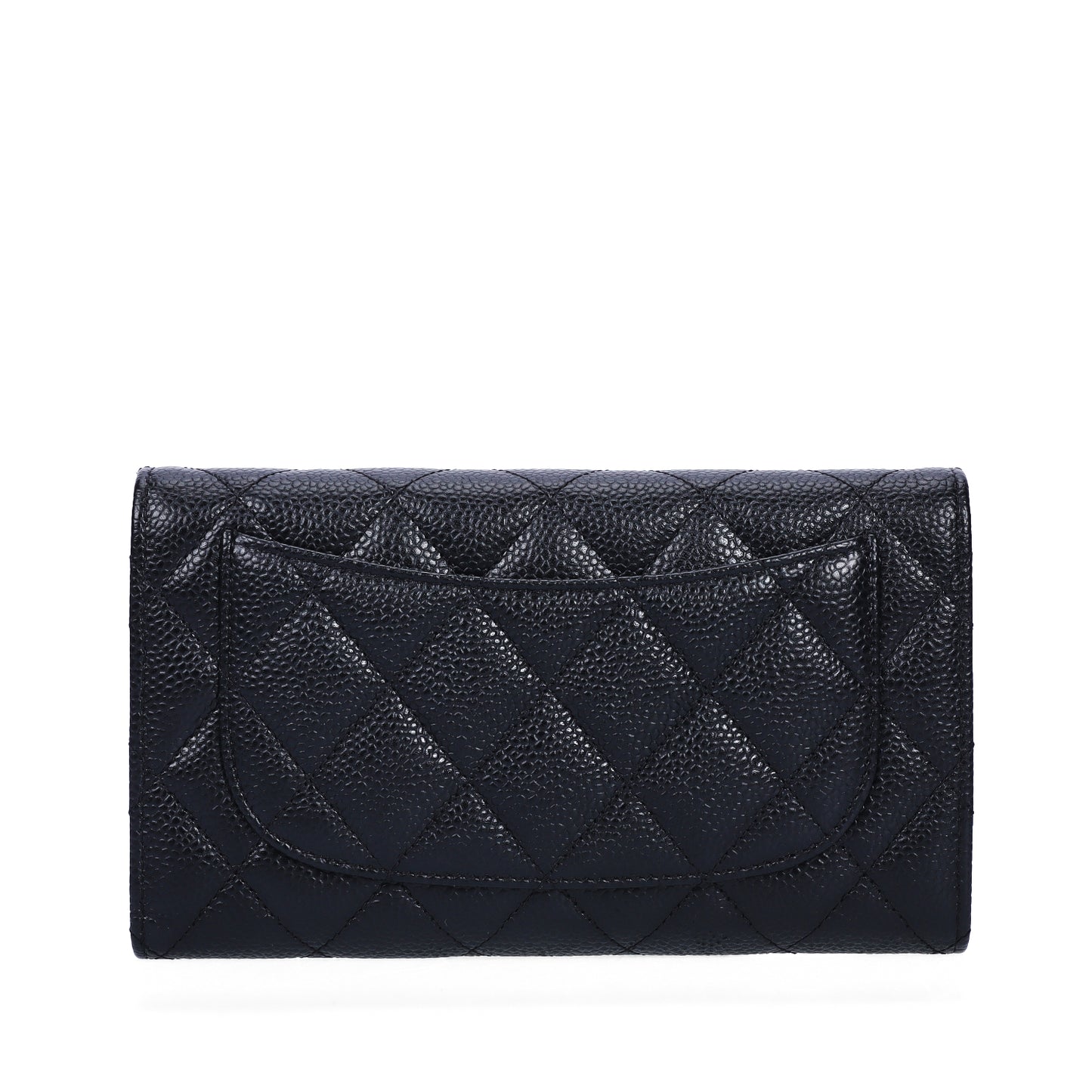 Pre-Owned Chanel Classic Flap Black Caviar Calfskin Wallet 89875554