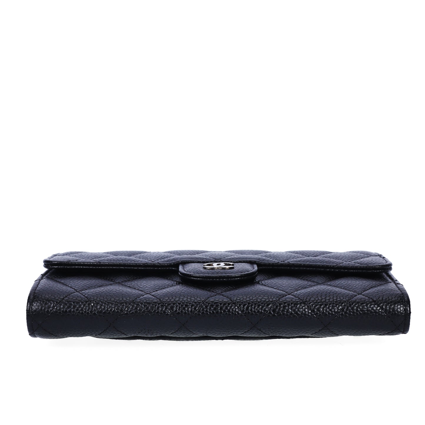 Pre-Owned Chanel Classic Flap Black Caviar Calfskin Wallet 89875554