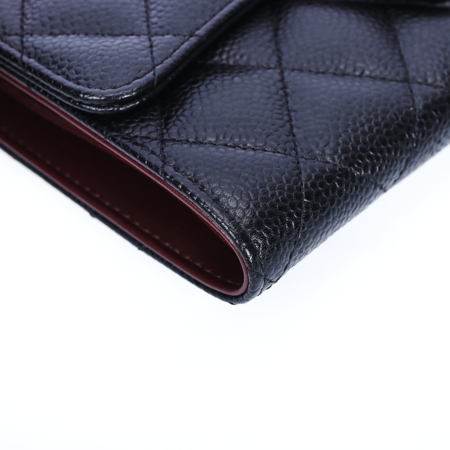 Pre-Owned Chanel Classic Flap Black Caviar Calfskin Wallet 89875554