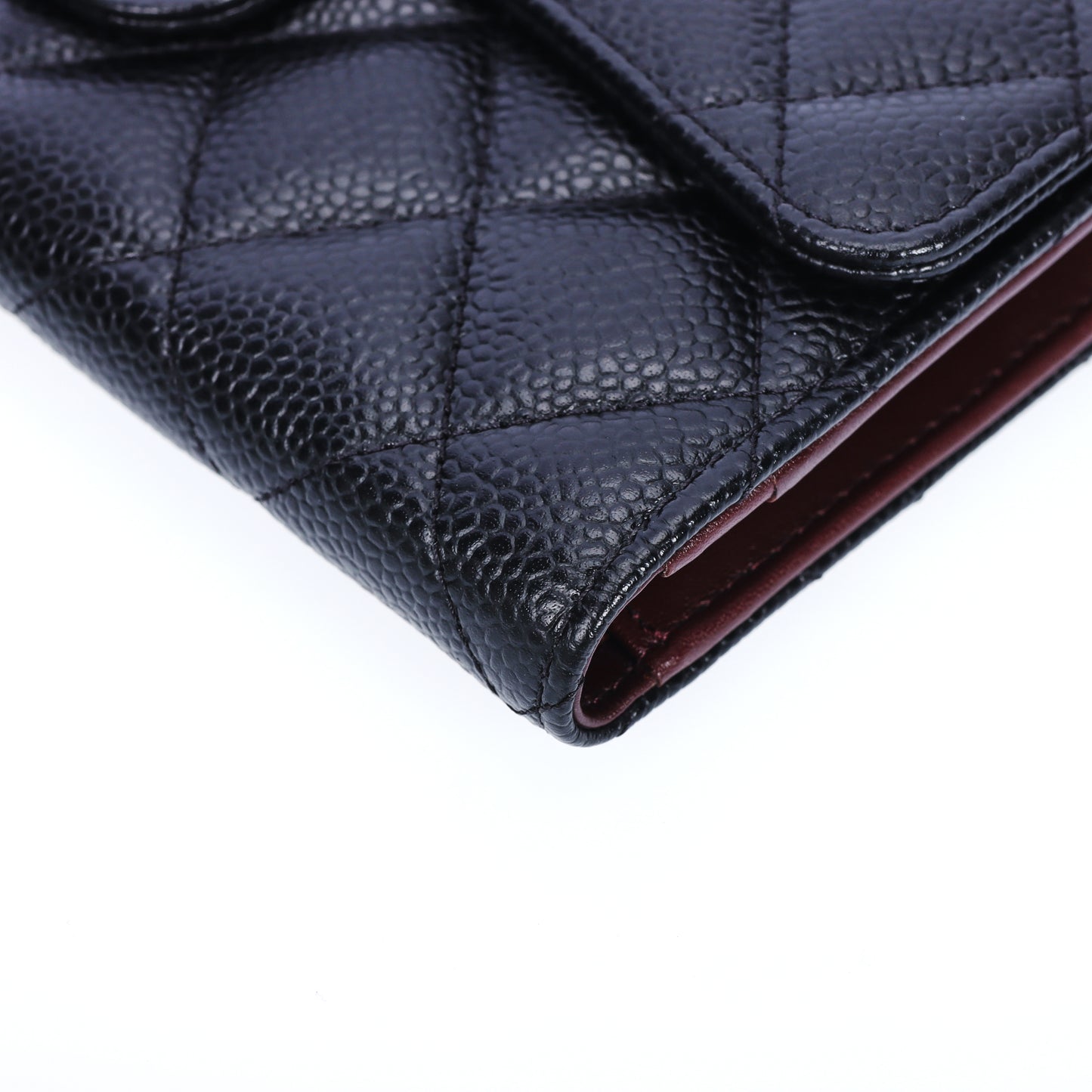 Pre-Owned Chanel Classic Flap Black Caviar Calfskin Wallet 89875554