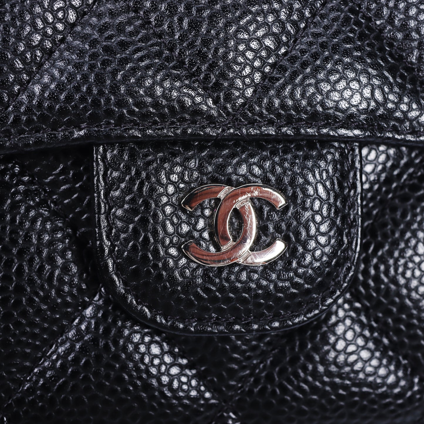 Pre-Owned Chanel Classic Flap Black Caviar Calfskin Wallet 89875554