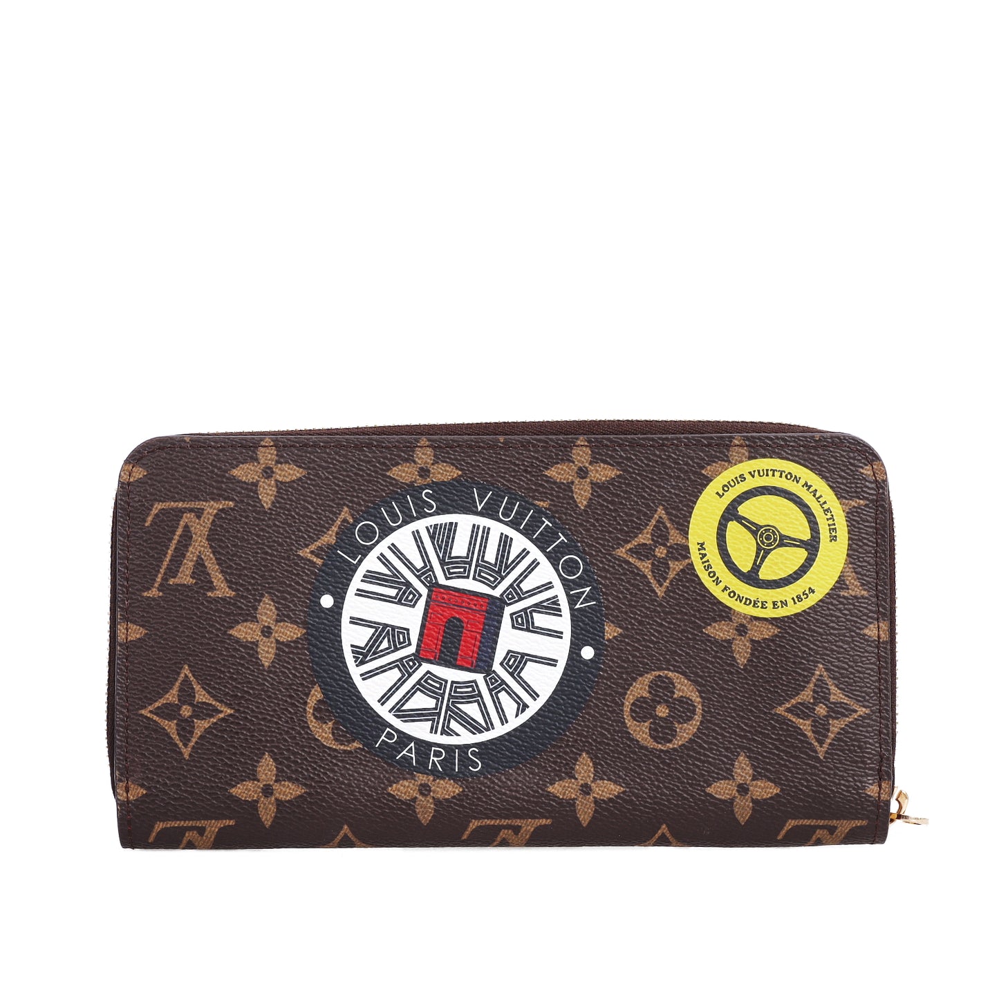 Pre-Owned Louis Vuitton World Tour Zippy Brown Monogram Coated Canvas Long Wallet 89914483