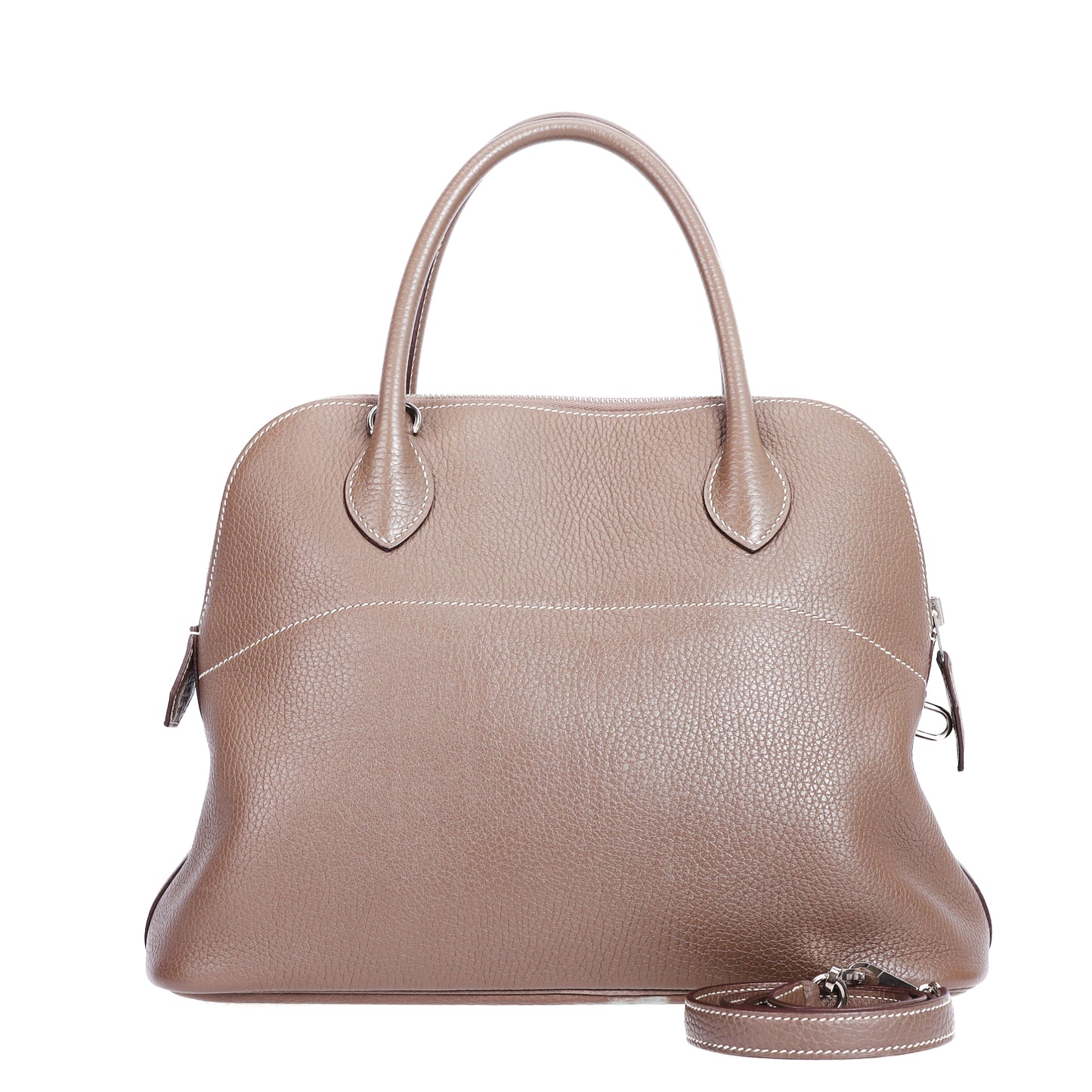 Pre-Owned Hermès Bolide 31 Etoupe Grey Veau Togo Top Handle Bag 92076479L