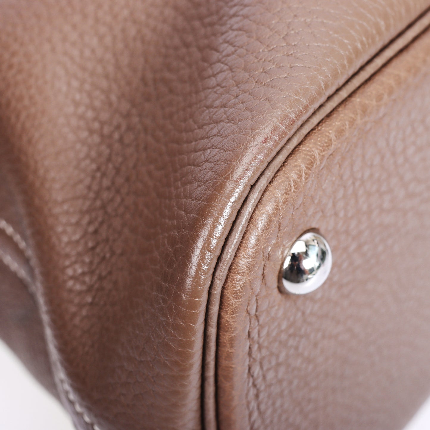 Pre-Owned Hermès Bolide 31 Etoupe Grey Veau Togo Top Handle Bag 92076479L