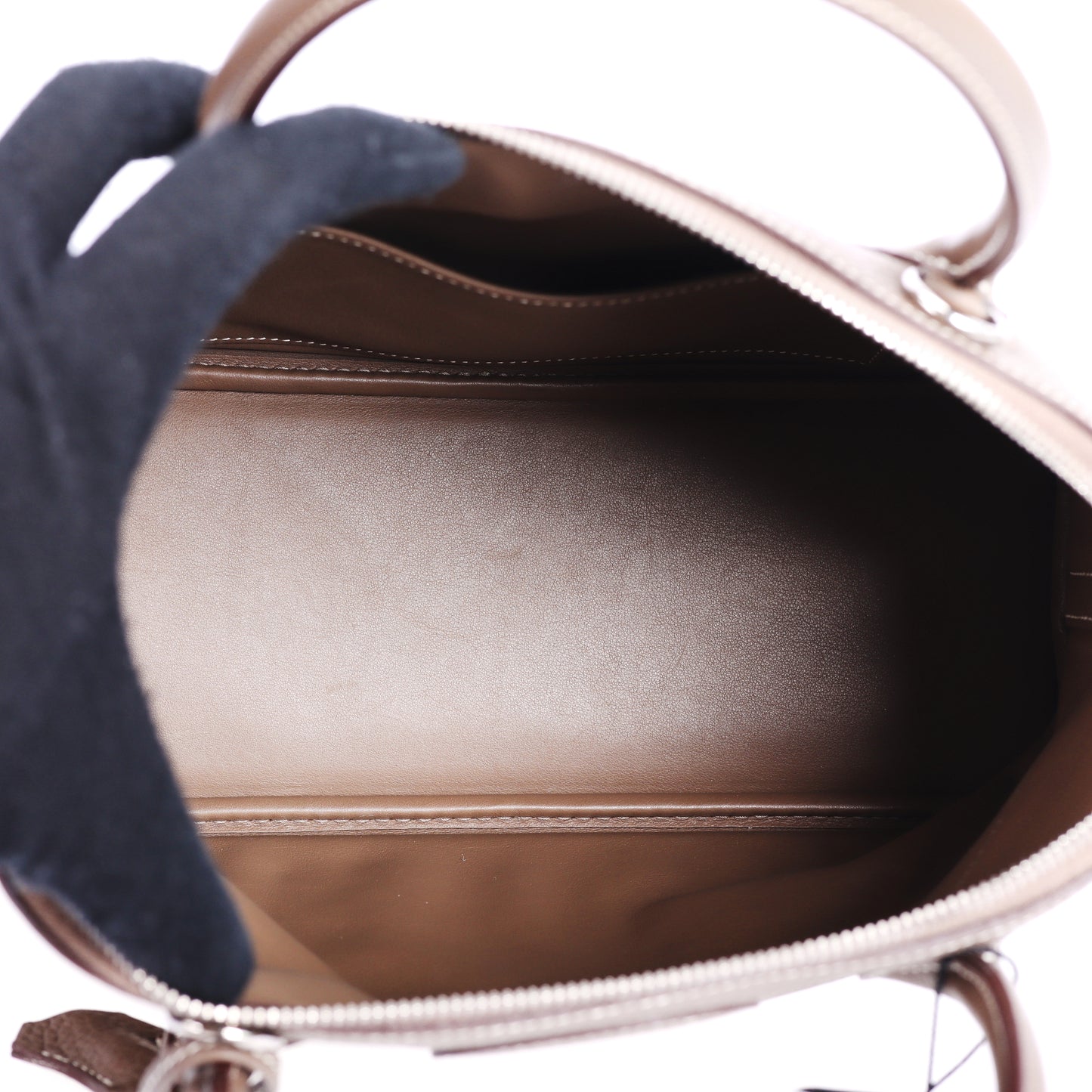 Pre-Owned Hermès Bolide 31 Etoupe Grey Veau Togo Top Handle Bag 92076479L