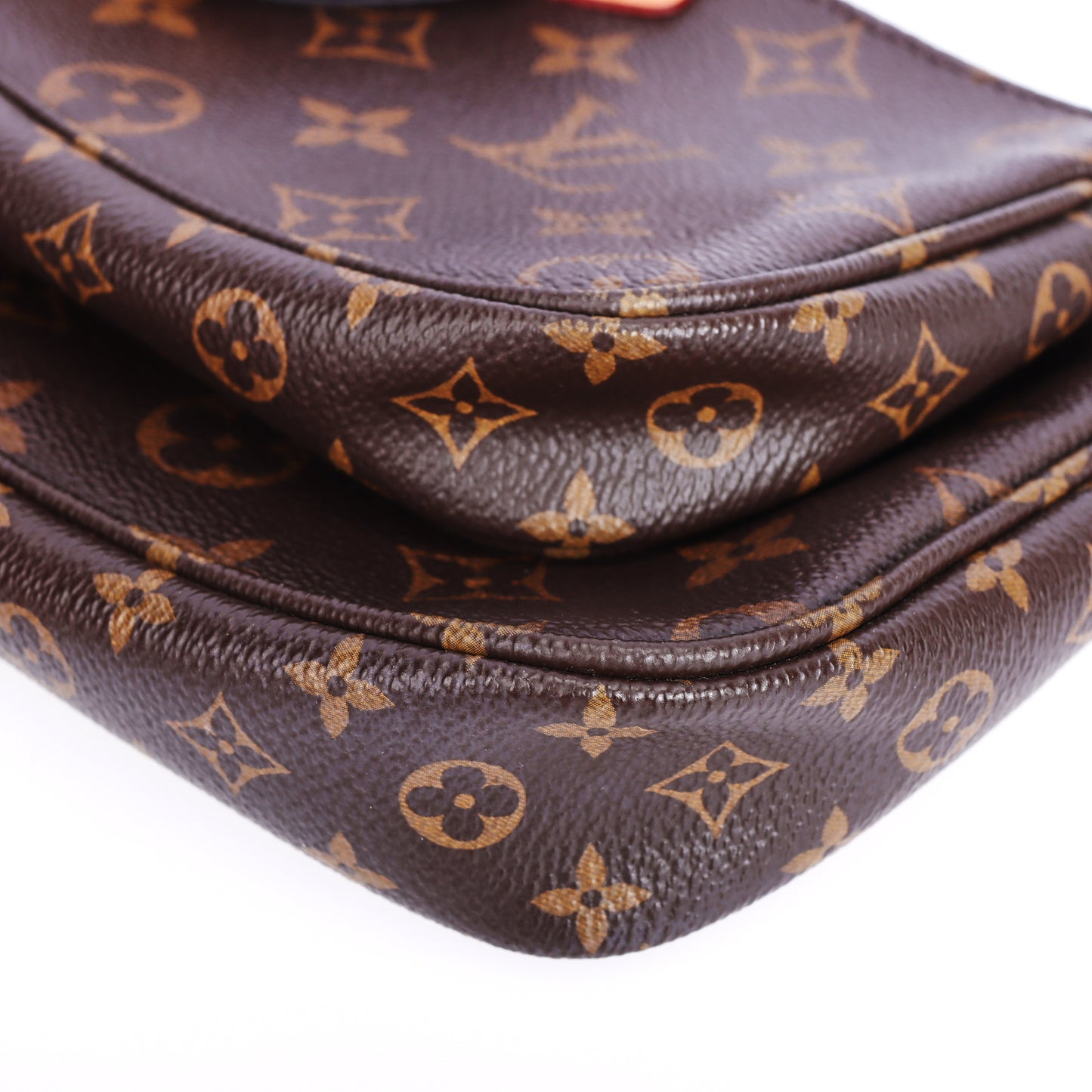 Pre-Owned Louis Vuitton Multi Pochette Accessoires Brown Coated Canvas Shoulder Bag 94399459