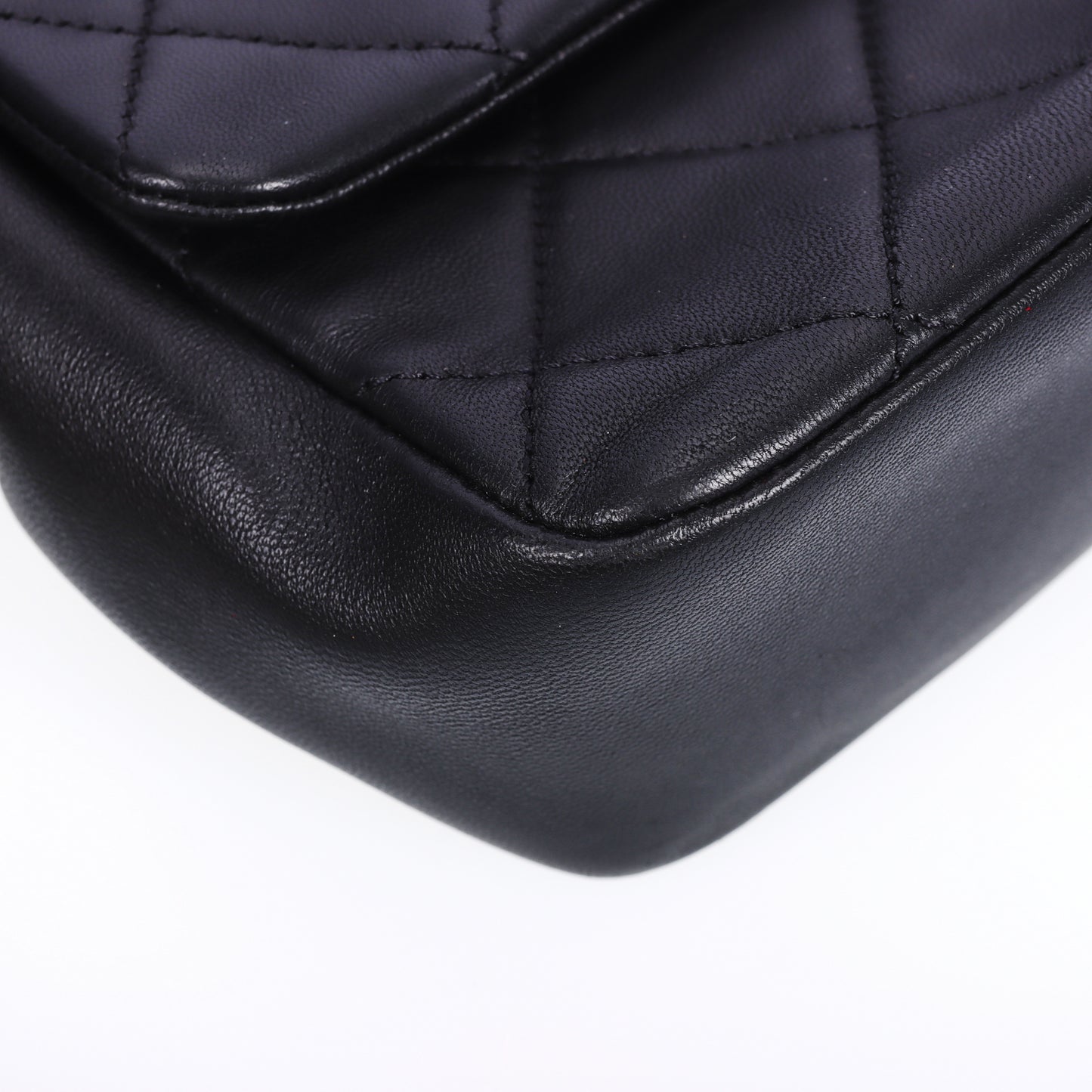 Pre-Owned Chanel Classic Flap Large Size Black Lambskin Shoulder Bag 94566994