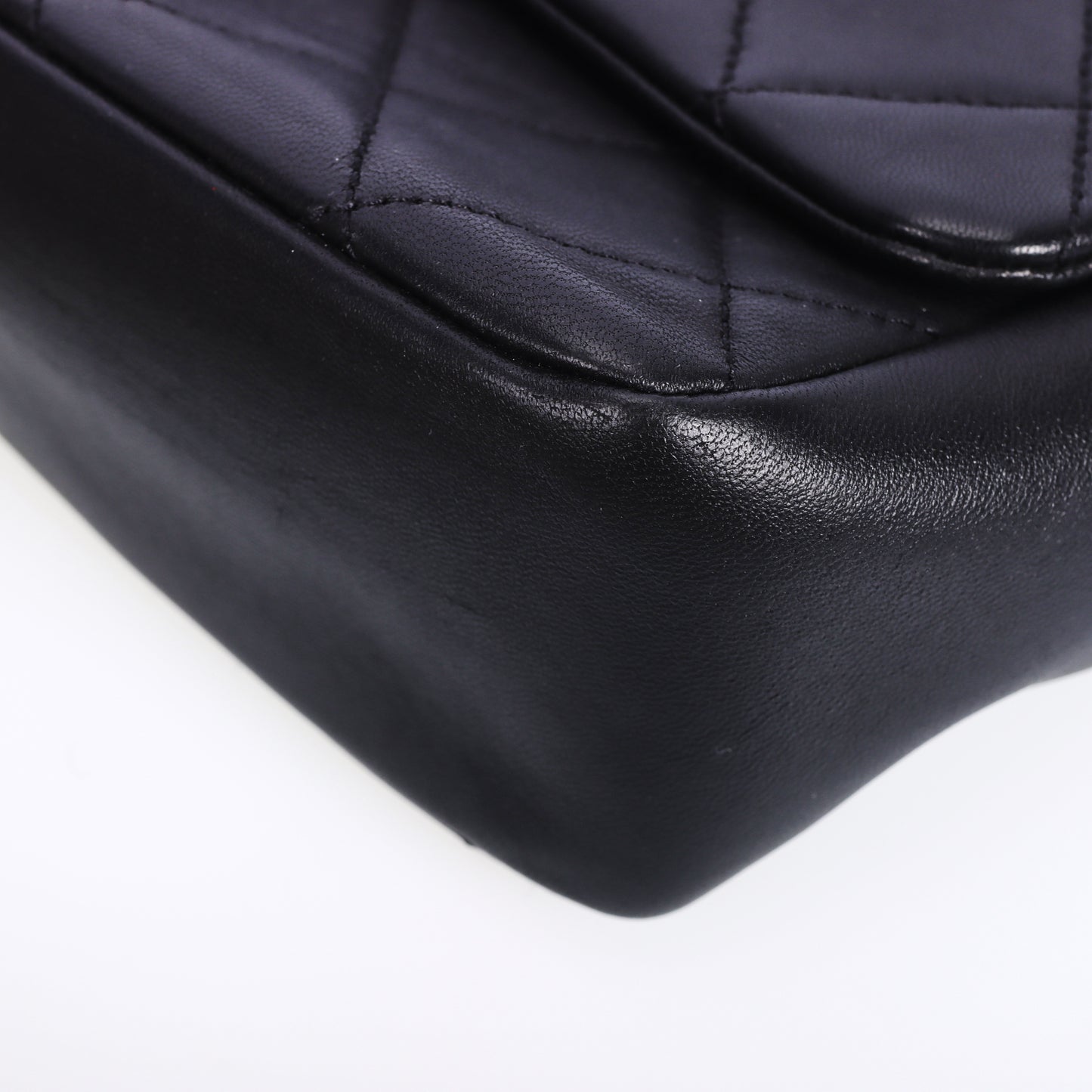 Pre-Owned Chanel Classic Flap Large Size Black Lambskin Shoulder Bag 94566994