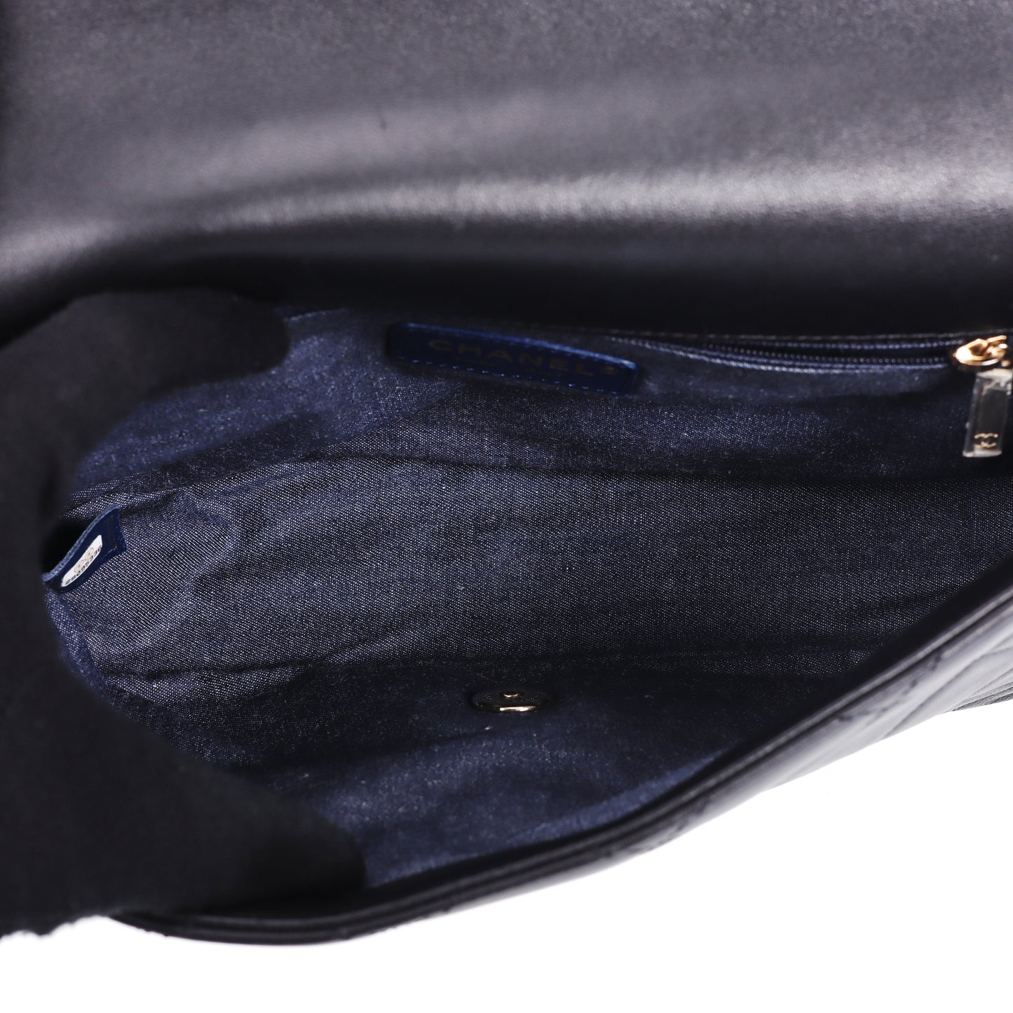 Pre-Owned Chanel Classic Flap Large Size Black Lambskin Shoulder Bag 94566994