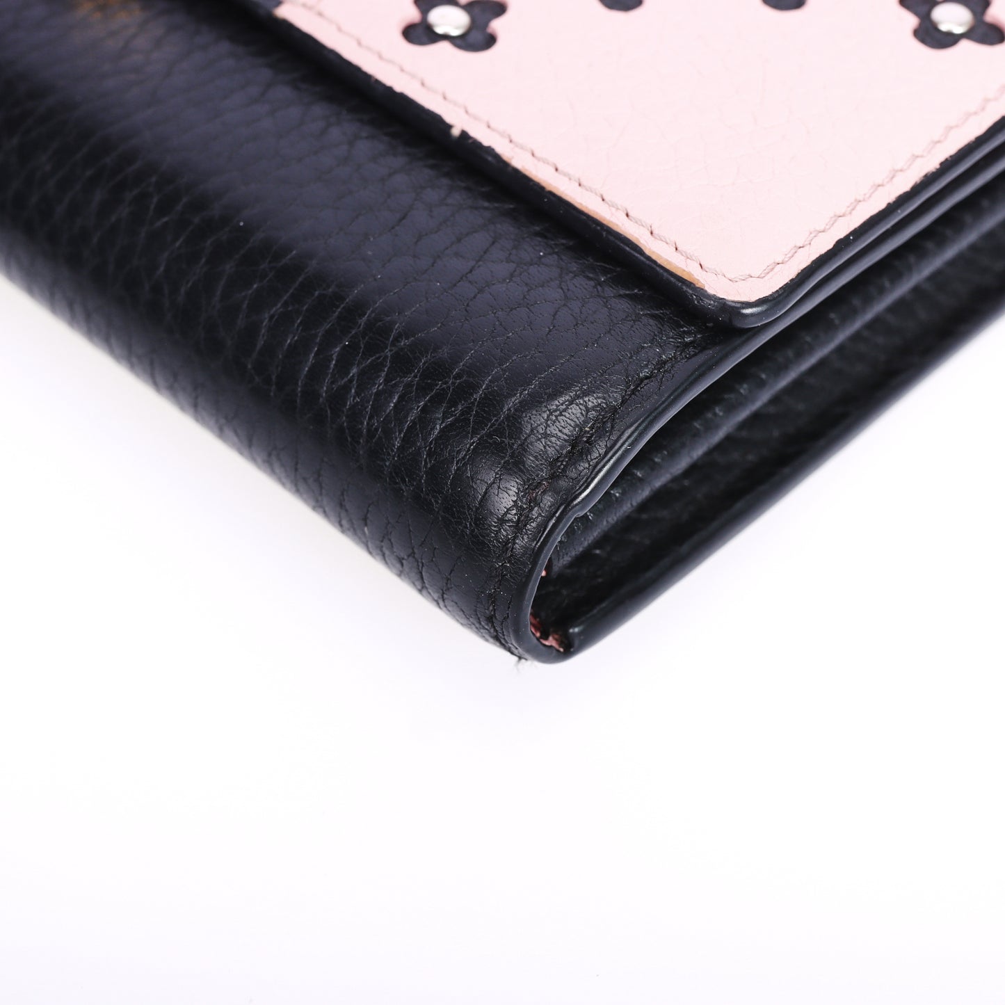 Pre-Owned Louis Vuitton Black Calfskin Long Wallet  96873777