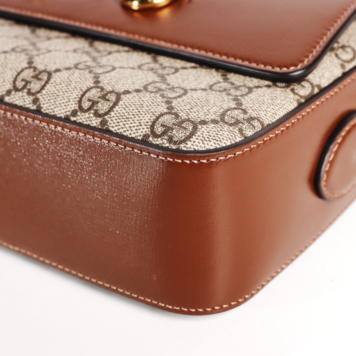 Pre-Owned Gucci Horsebit 1955 Beige GG Supreme Coated Canvas Crossbody Bag 97341235