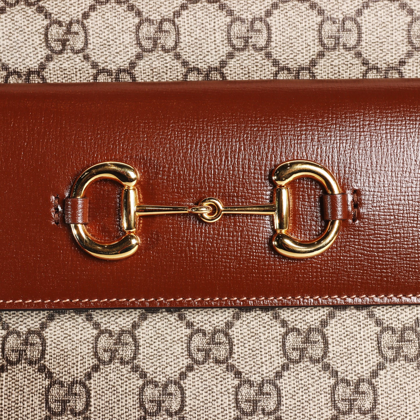 Pre-Owned Gucci Horsebit 1955 Beige GG Supreme Coated Canvas Crossbody Bag 97341235