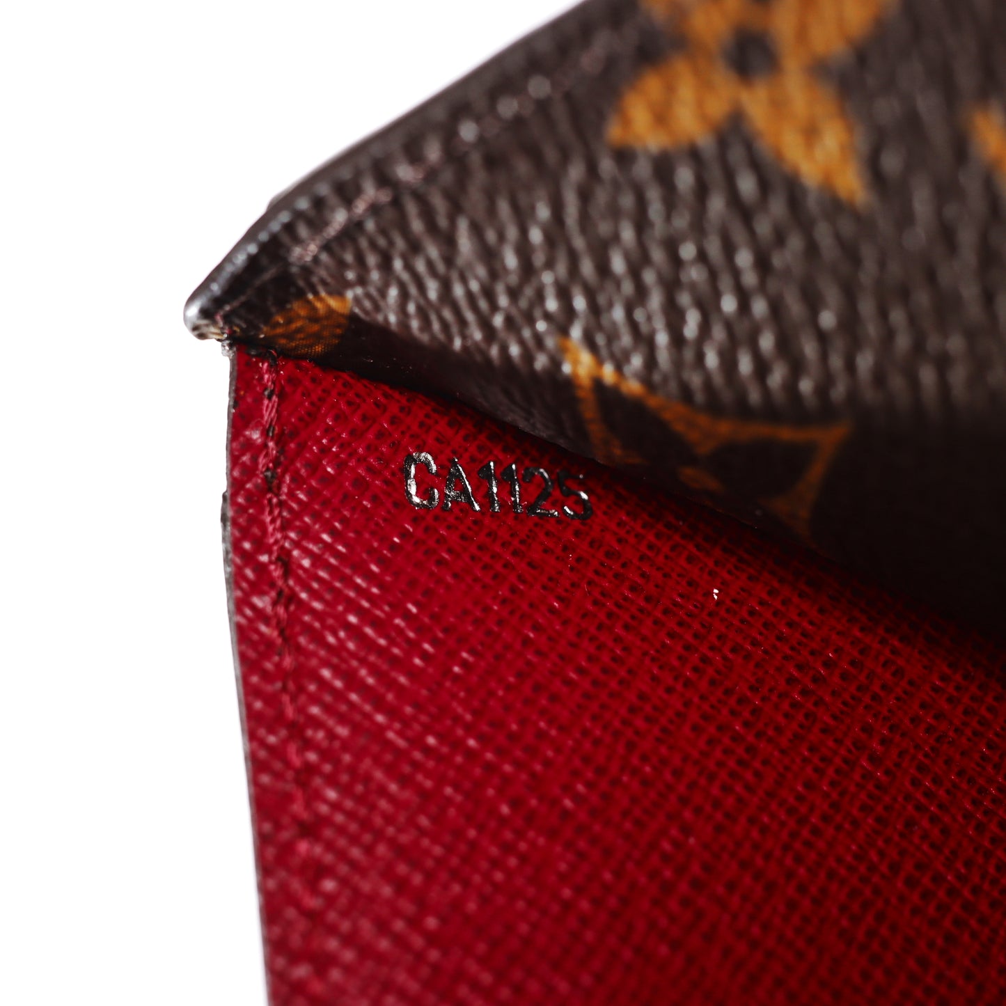 Pre-Owned Louis Vuitton Monogram Red Epi Leather Wallet 97356586