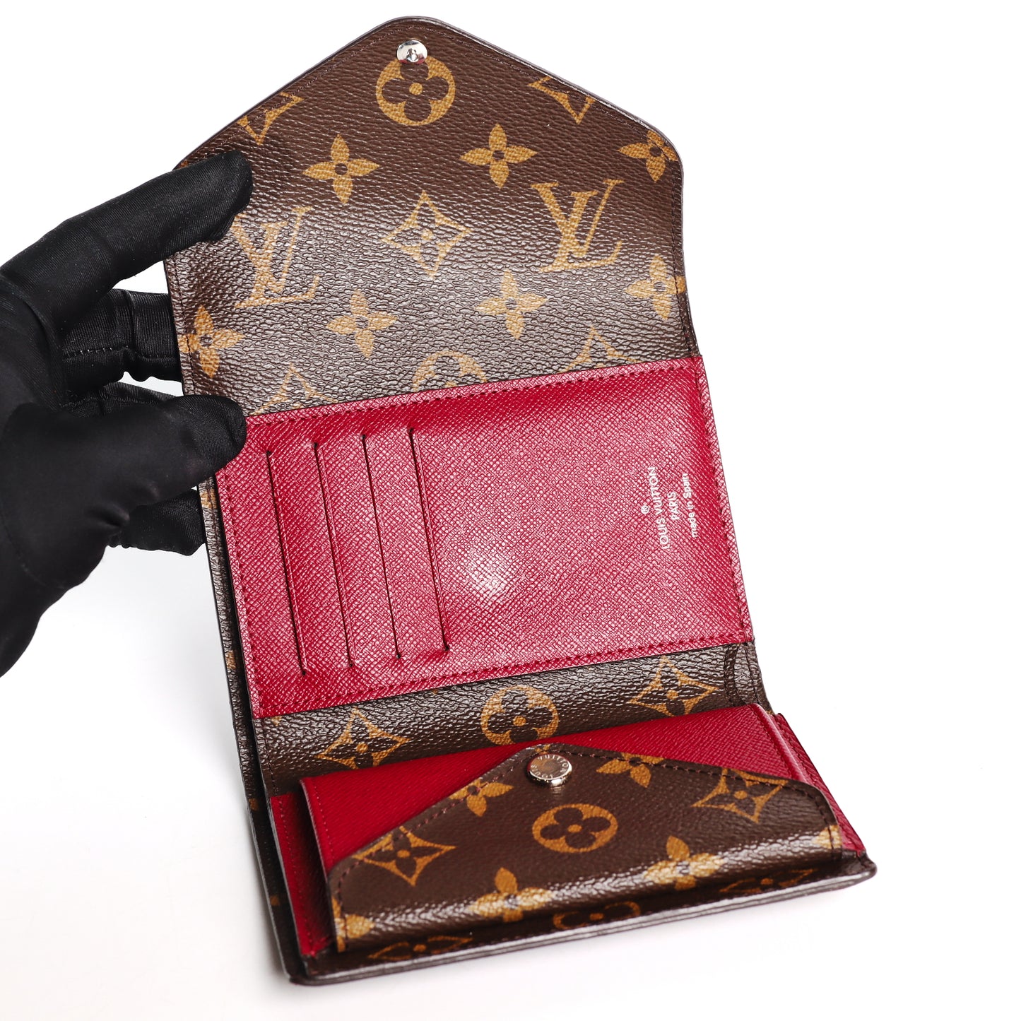 Pre-Owned Louis Vuitton Monogram Red Epi Leather Wallet 97356586
